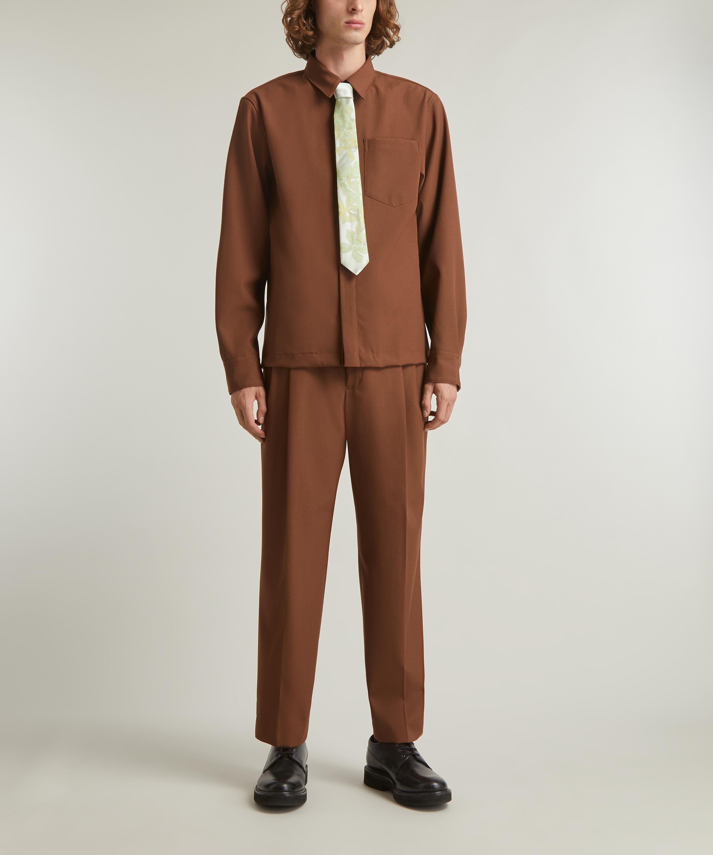 Dries Van Noten - Rust Wool Shirt image number 2