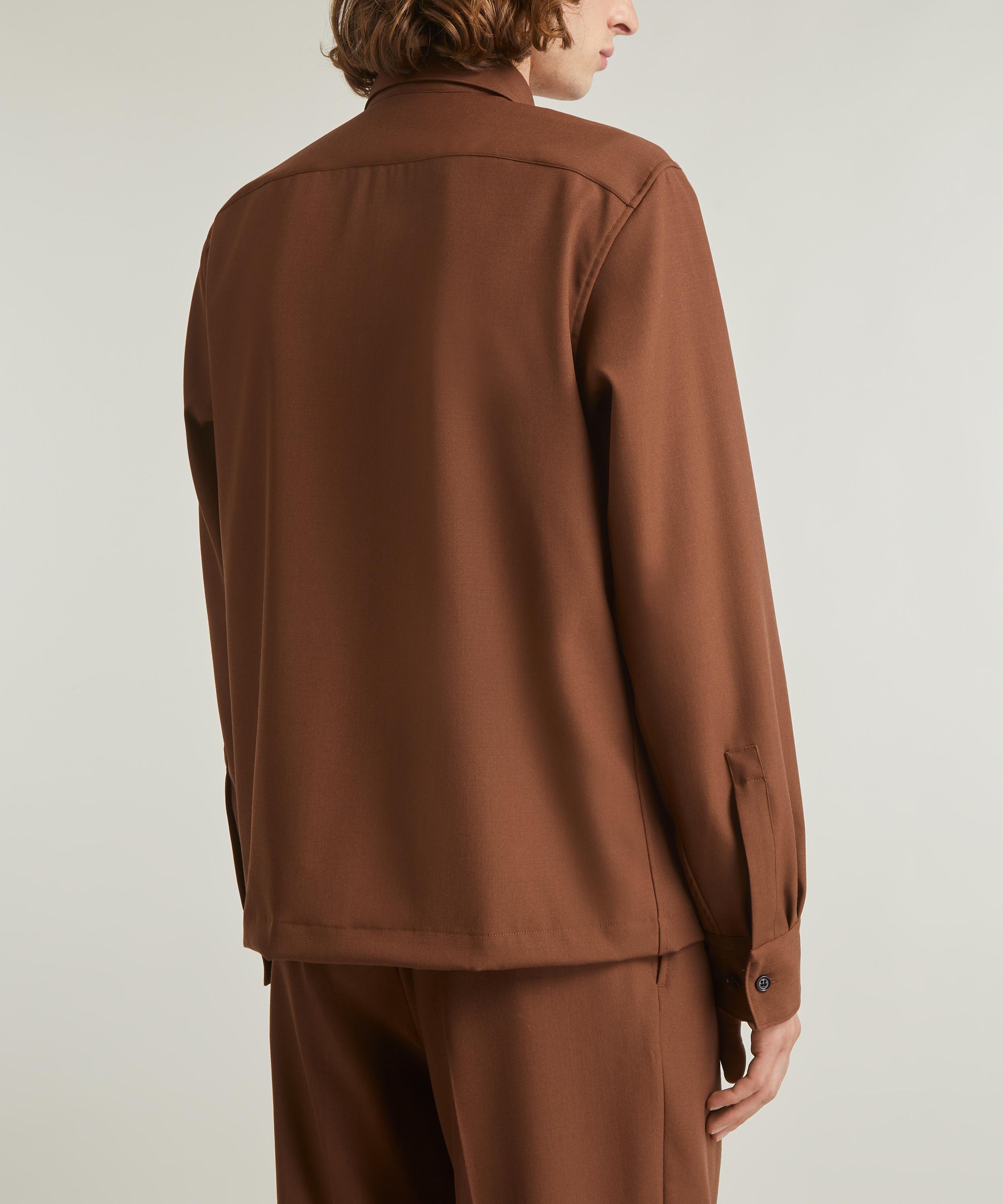 Dries Van Noten - Rust Wool Shirt image number 3