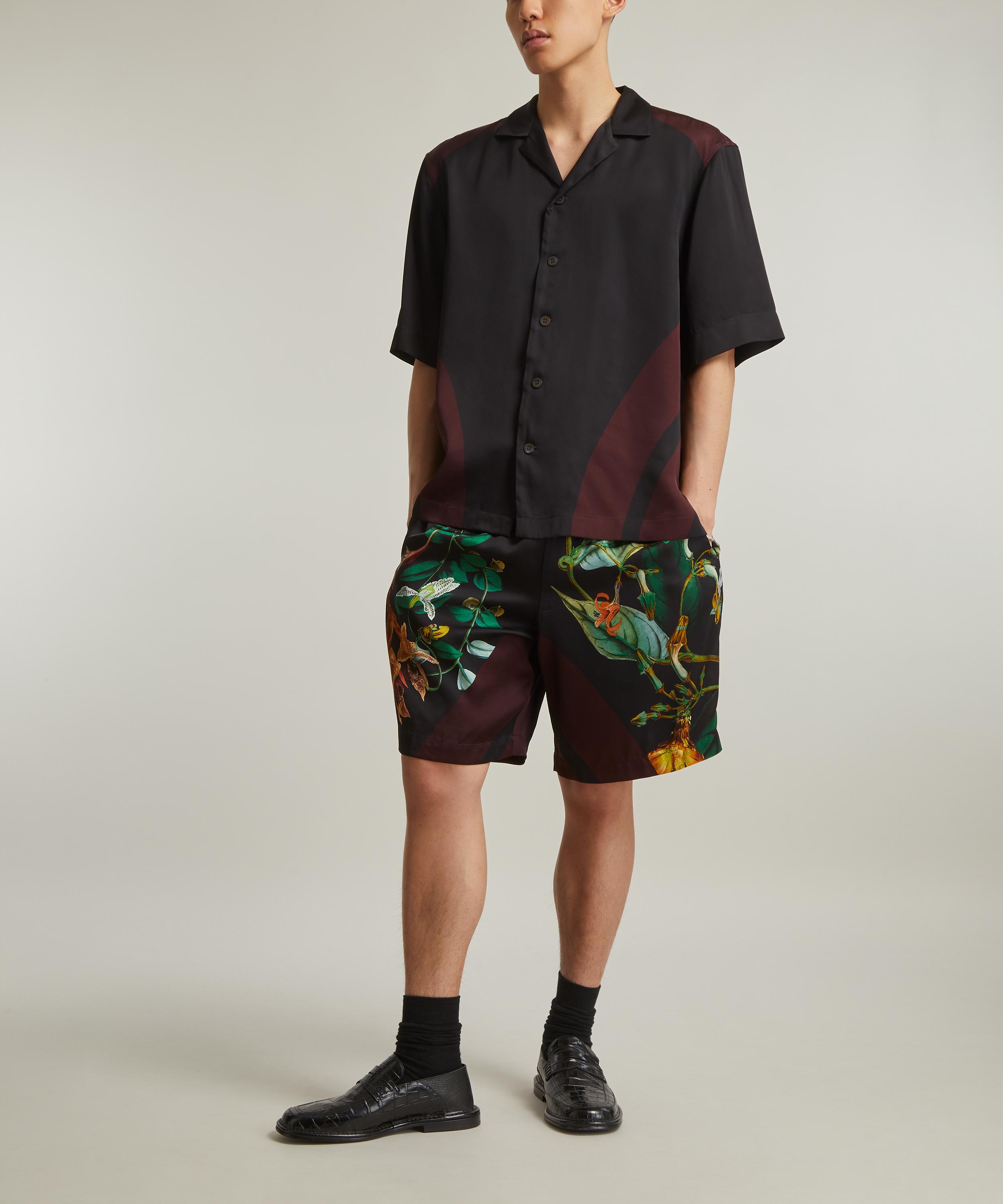 Dries Van Noten - Oversized Flowers and Bird Print Shirt image number 1