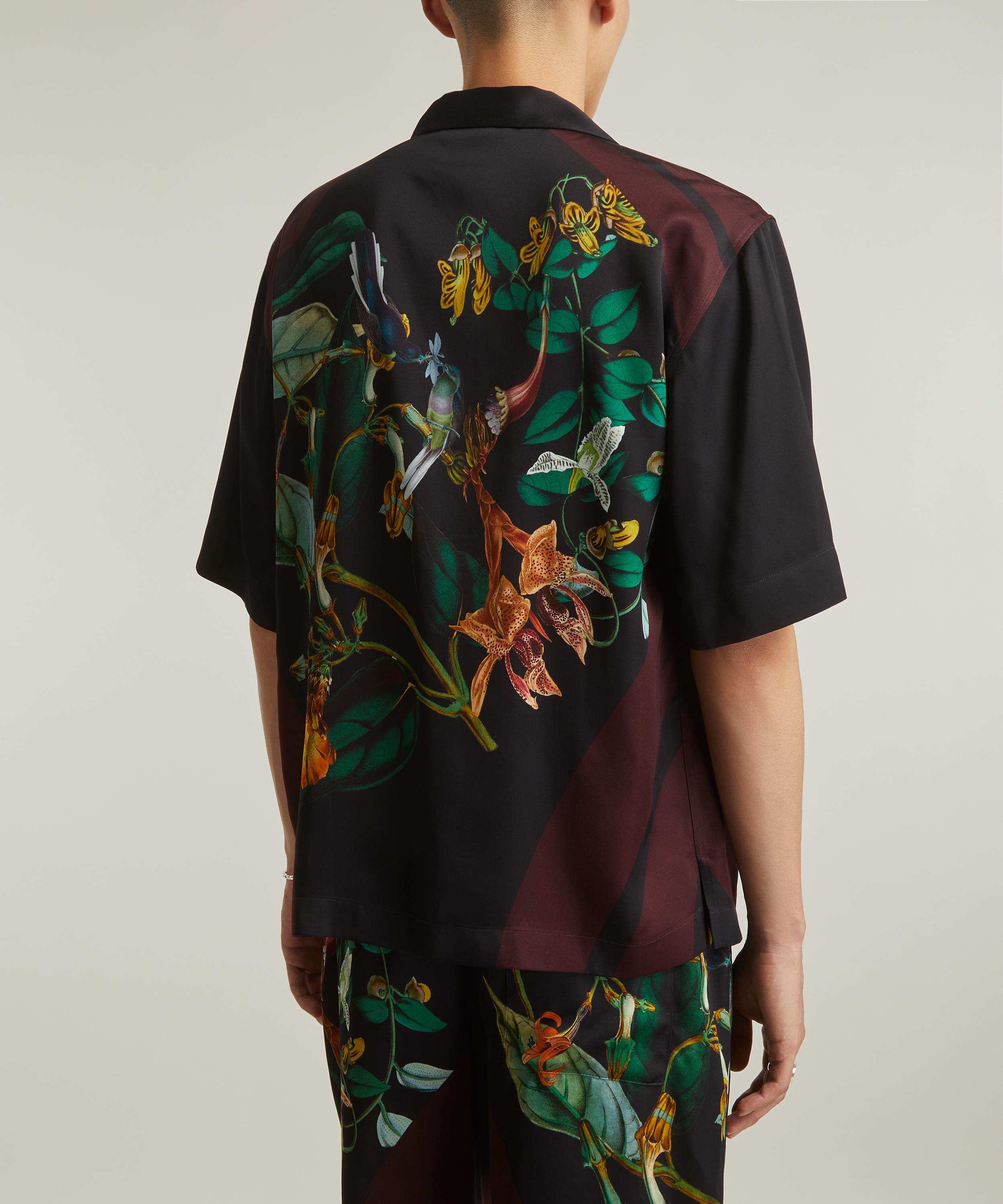 Dries Van Noten - Oversized Flowers and Bird Print Shirt image number 3