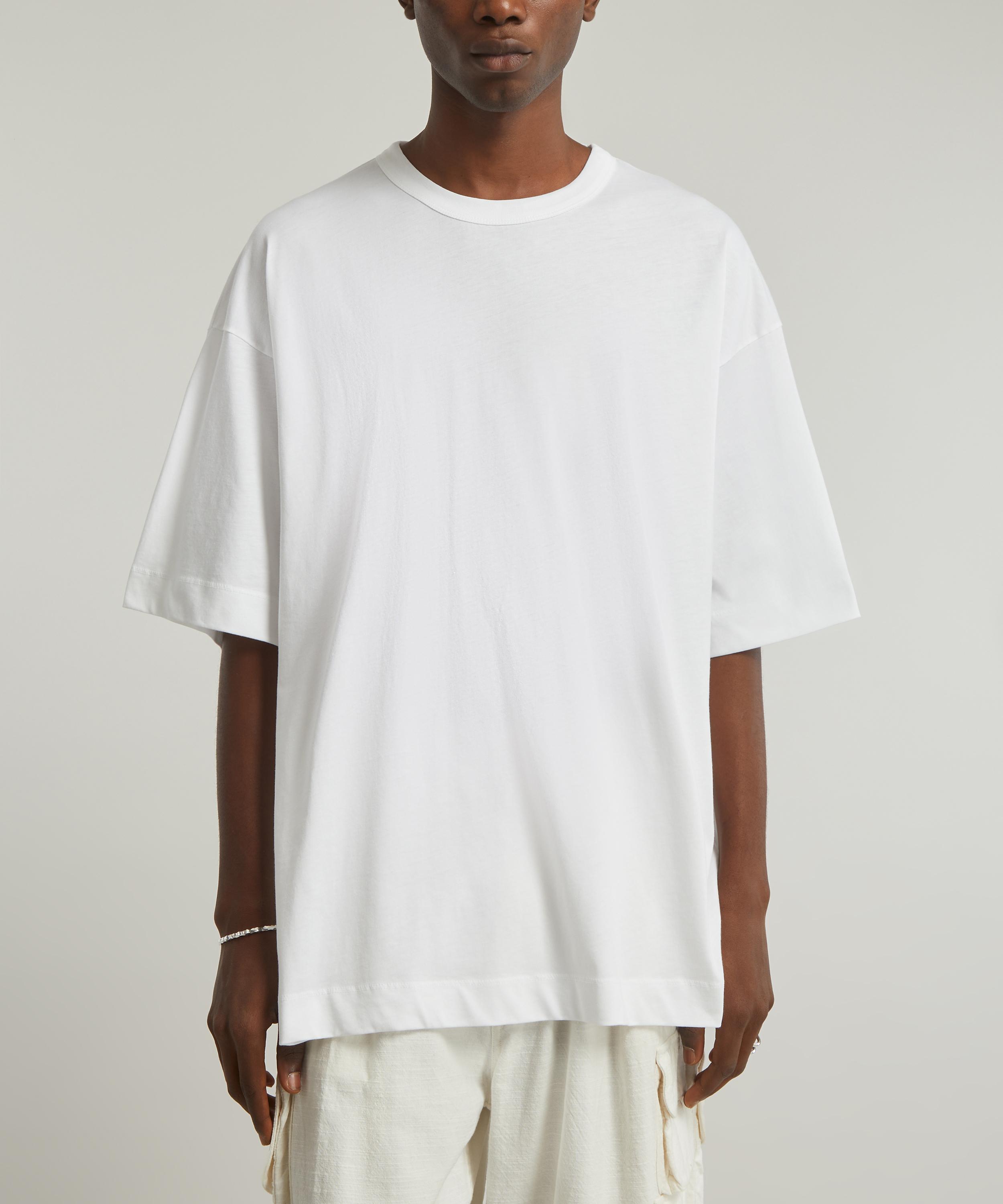 Dries Van Noten: Black Dropped Shoulders T-Shirt