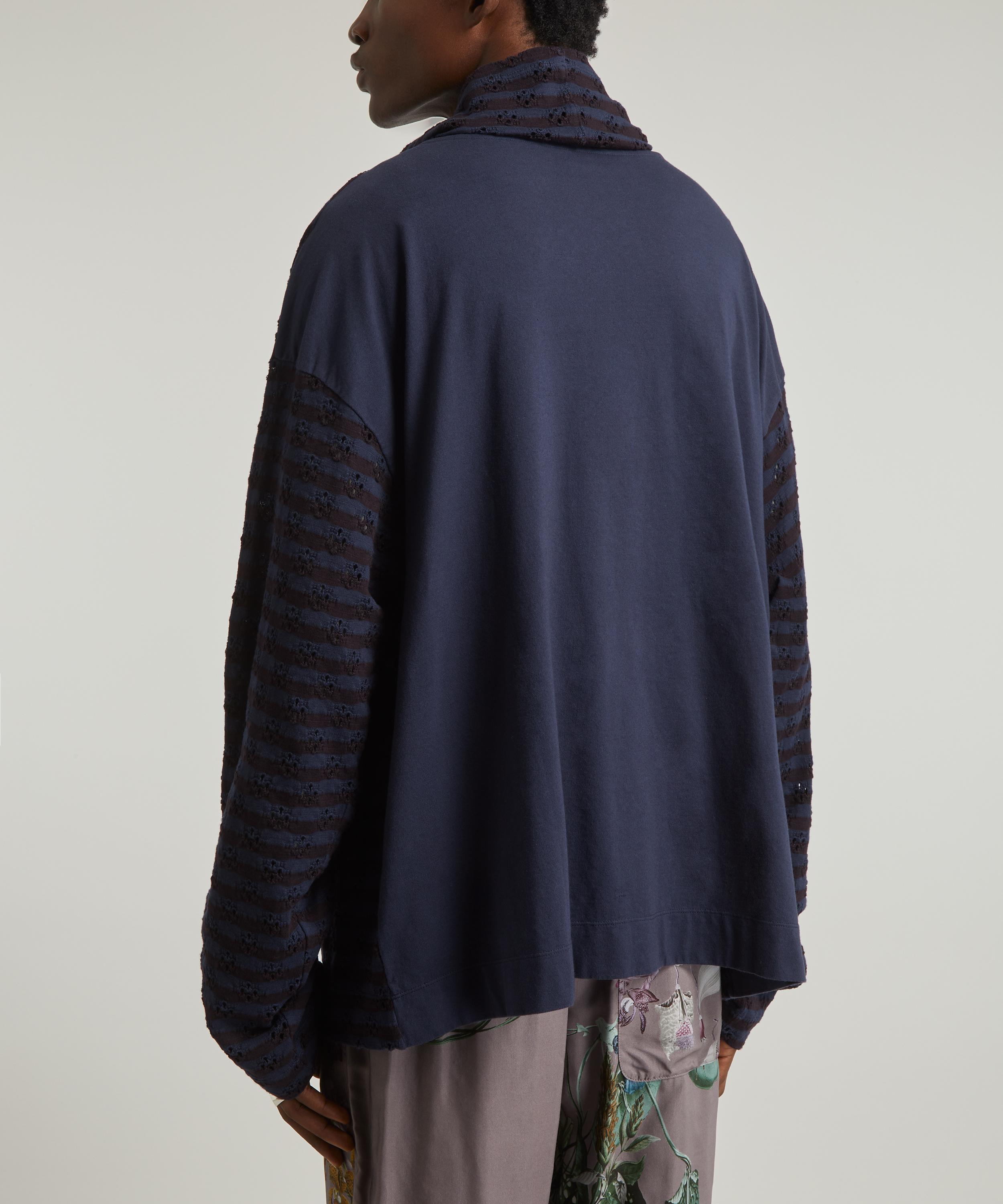 Dries Van Noten - Striped High-Neck Jersey Top image number 3
