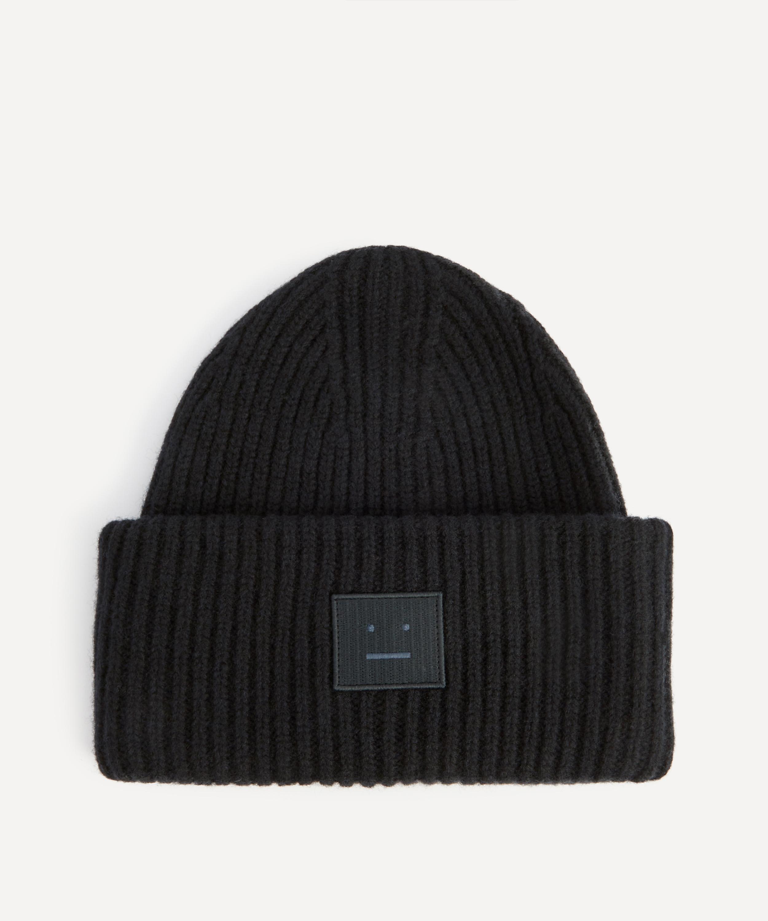 Acne Studios - Face Logo Beanie Hat image number 0