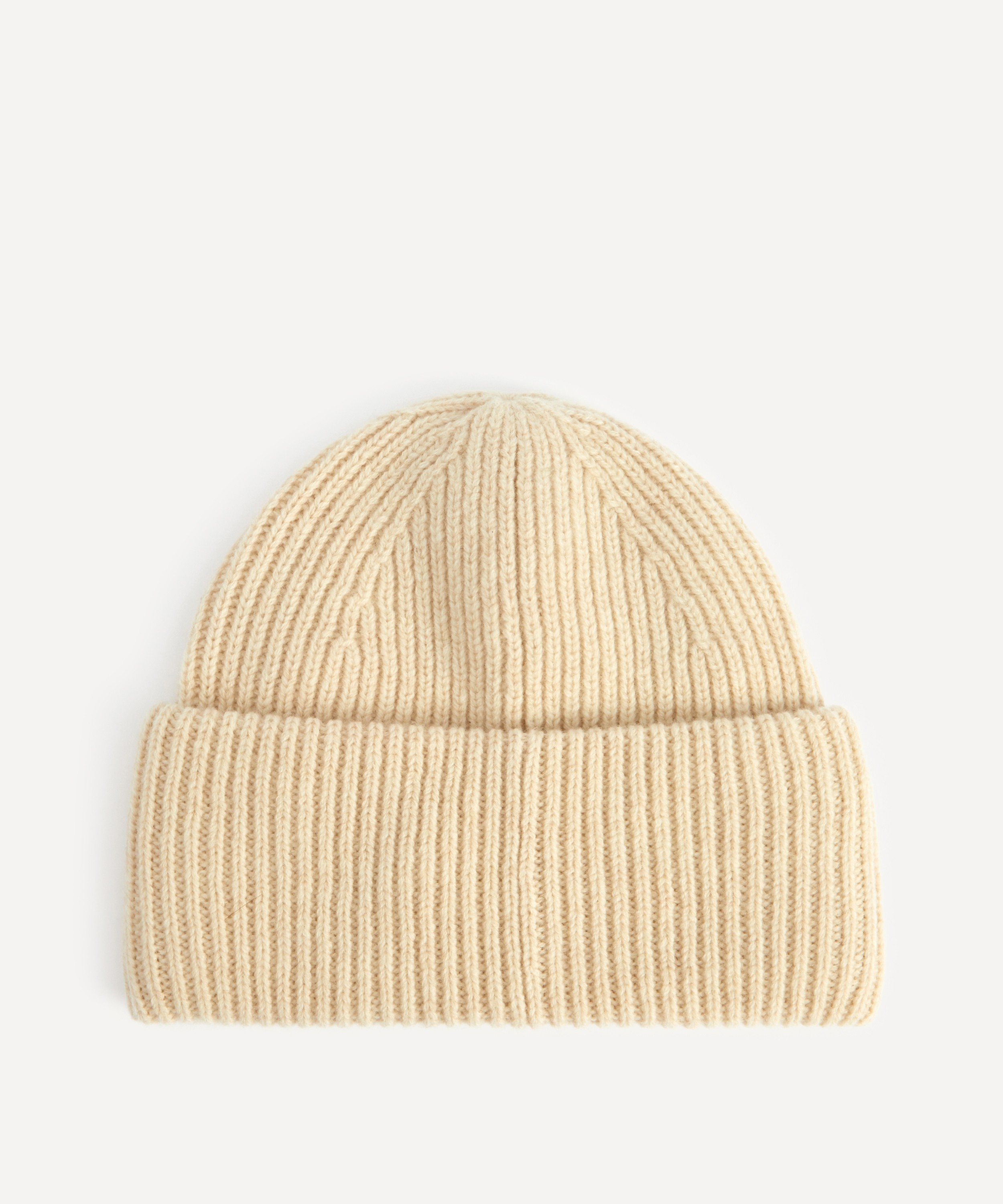 Acne Studios - Small Face Logo Beanie Hat image number 1
