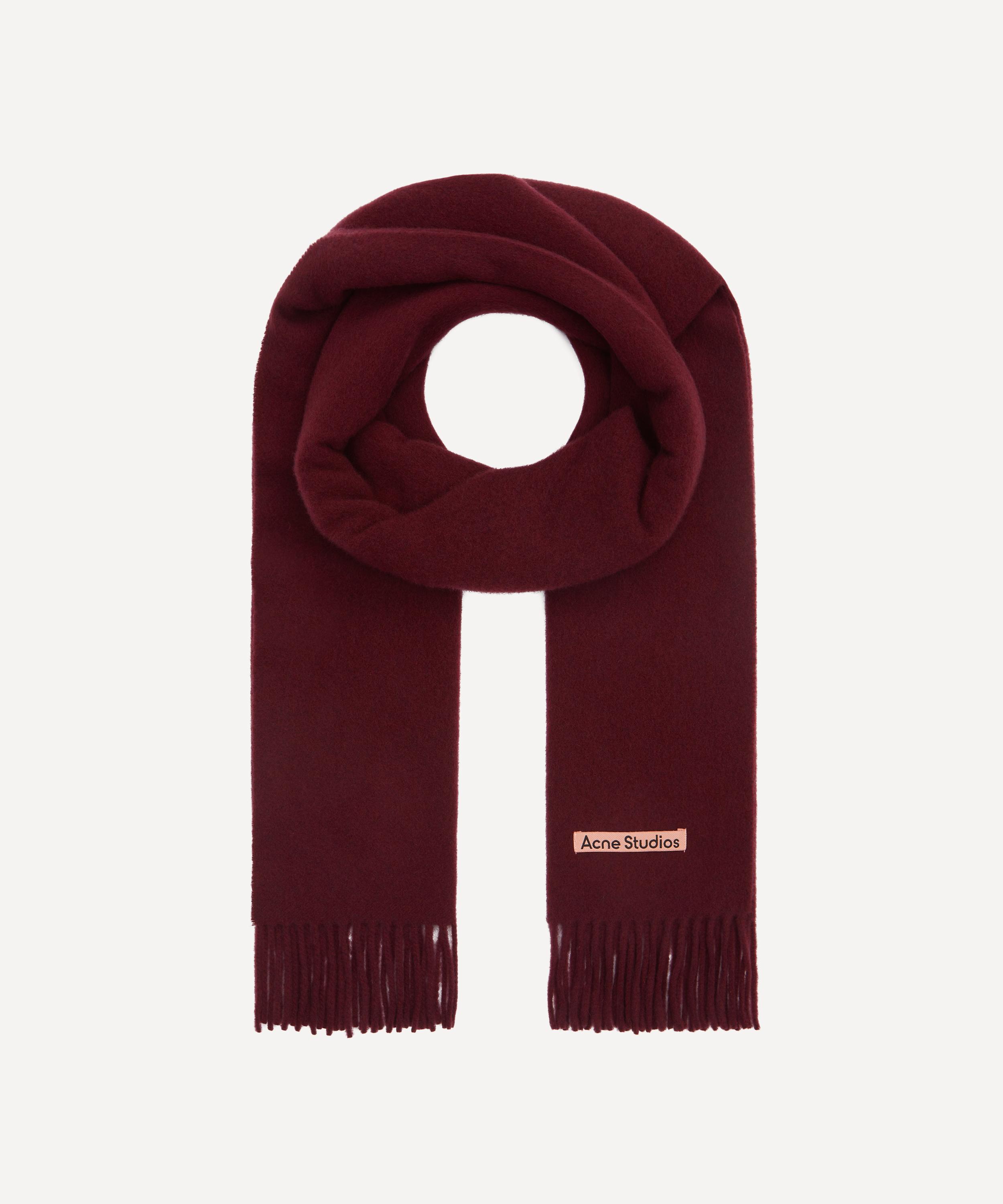 Acne Studios - Narrow Fringe Wool Scarf image number 0