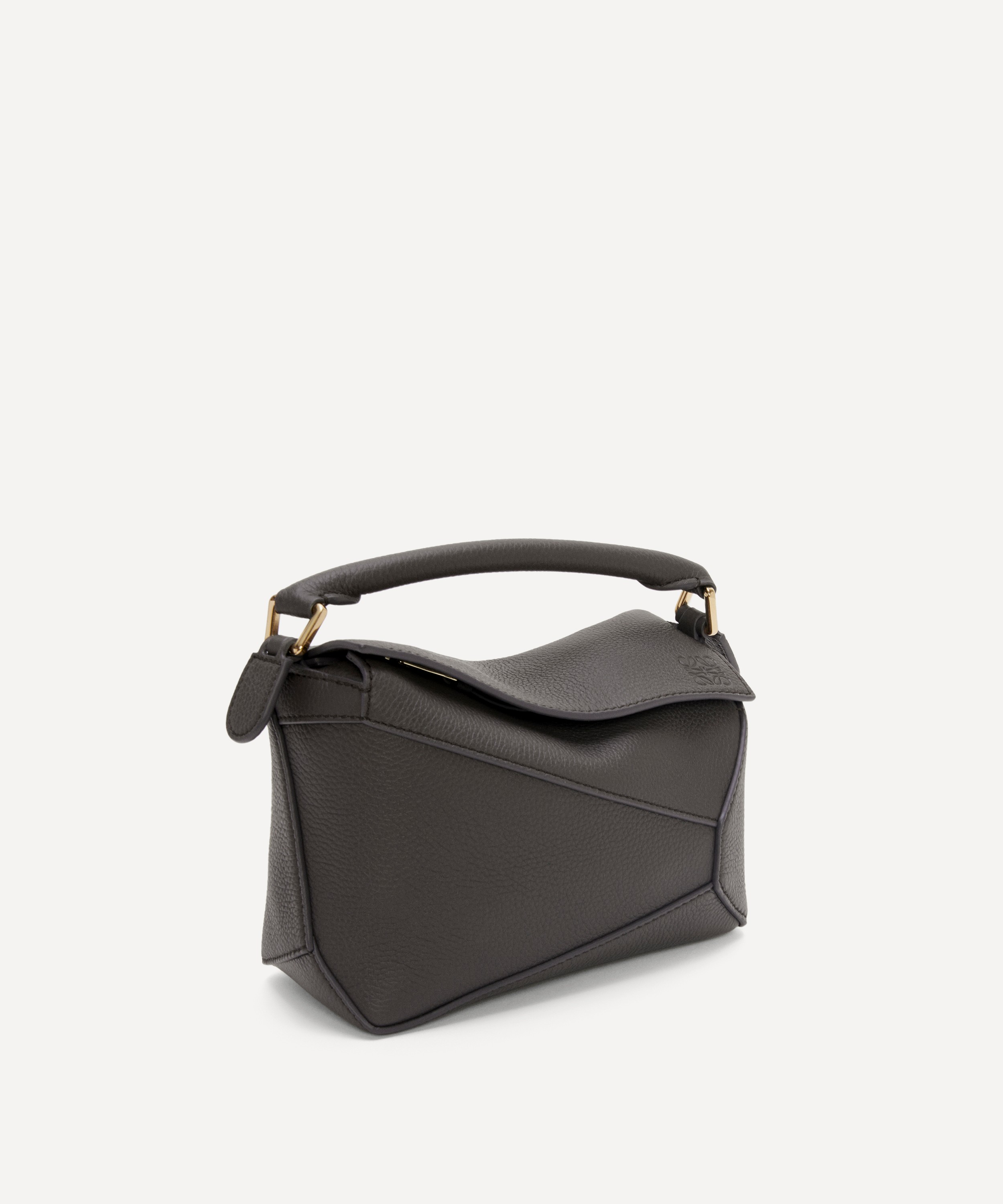 Shop LOEWE Mini Puzzle Edge Leather Shoulder Bag