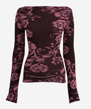 Paloma Wool - Vic Long Sleeve Rib-Knit Top image number 0