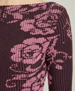 Paloma Wool - Vic Long Sleeve Rib-Knit Top image number 4