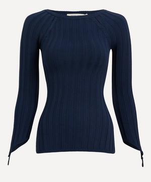 Paloma Wool - Canal Rib-Knit Boat-Neck Top image number 0