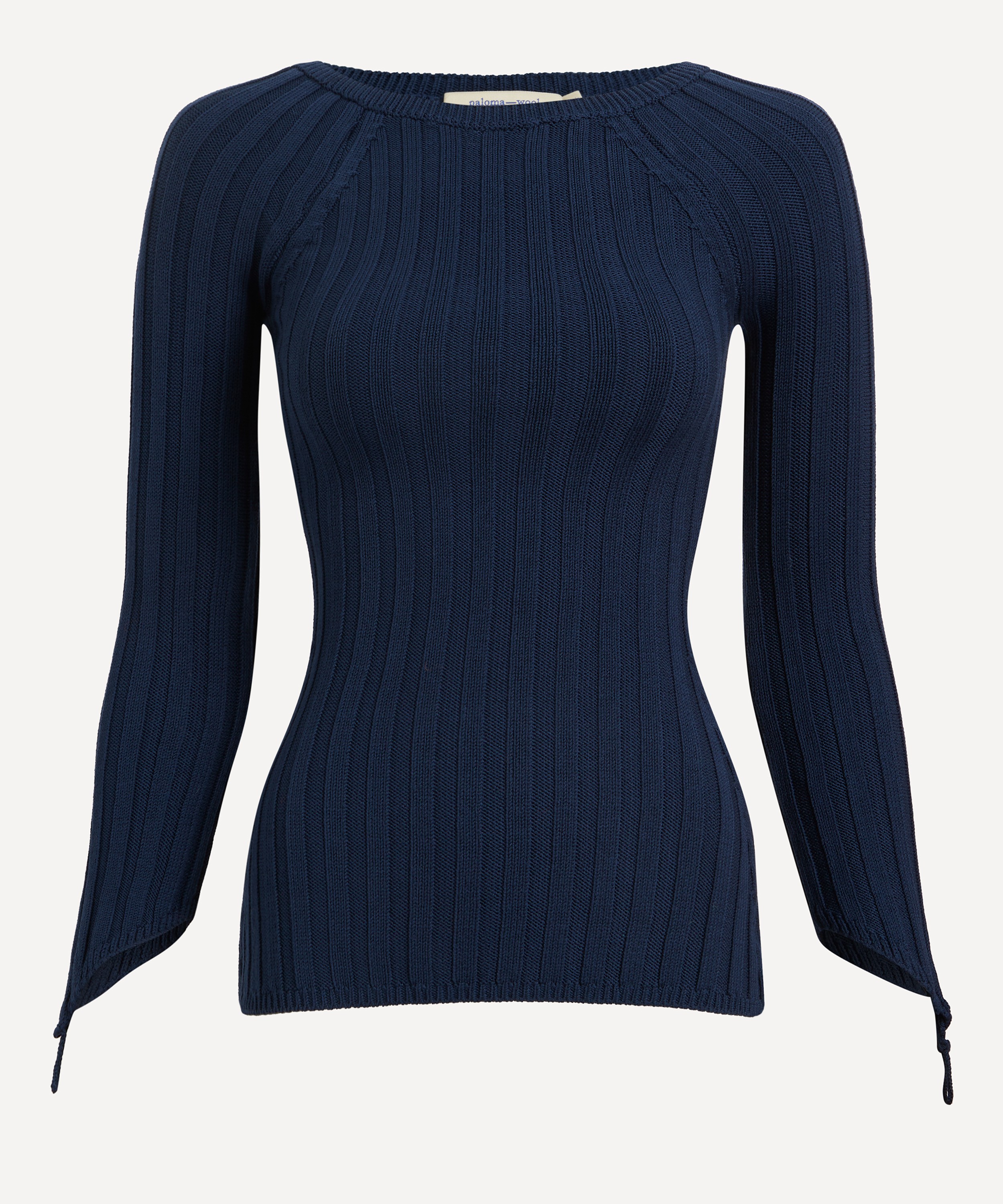 Paloma Wool - Canal Rib-Knit Boat-Neck Top image number 0