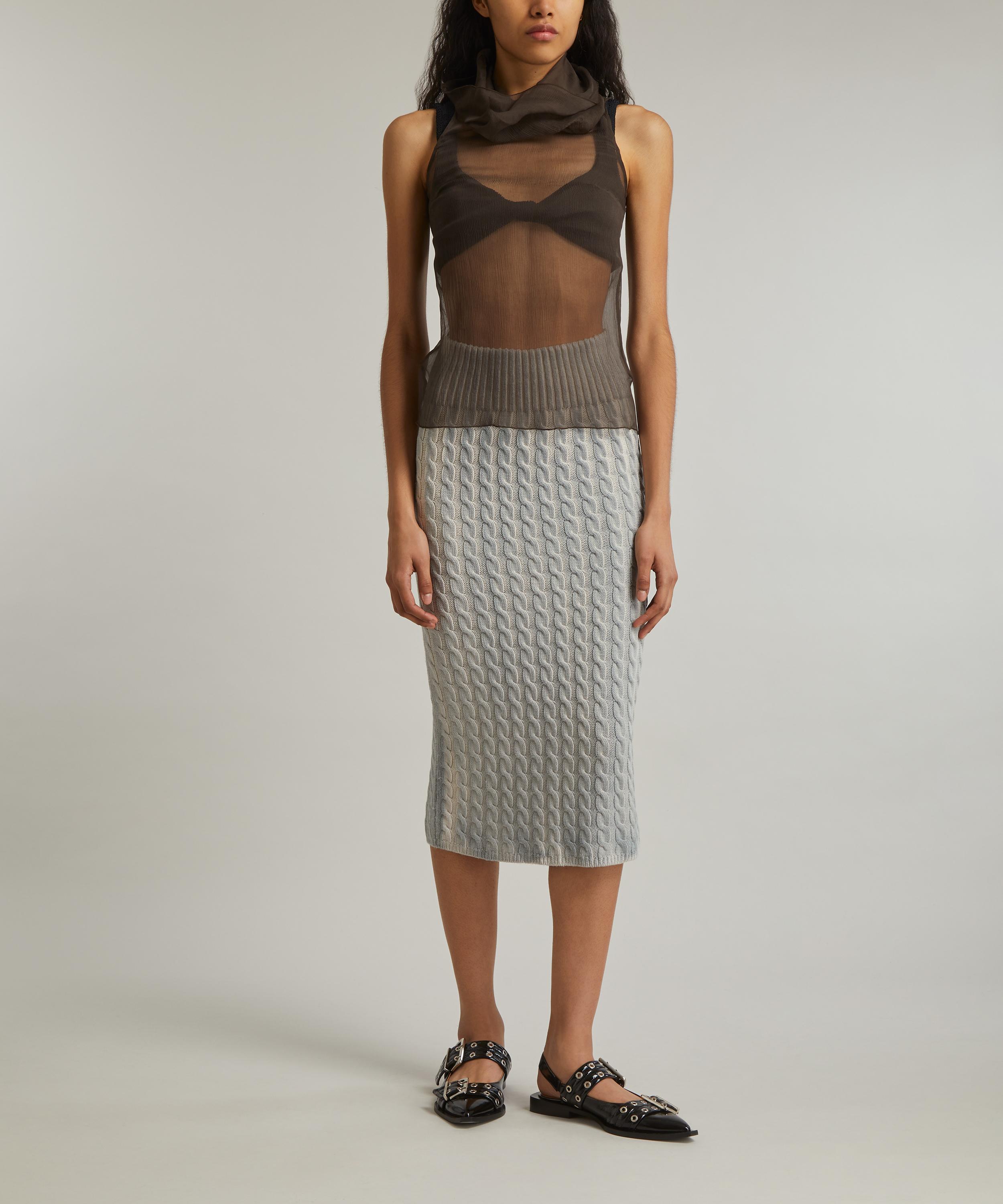 Paloma Wool Merlin Sheer Silk Roll-Neck Top | Liberty