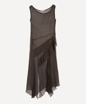Paloma Wool - Fox Sheer Silk Asymmetric Ruffle Dress image number 0