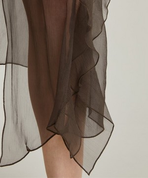 Paloma Wool - Fox Sheer Silk Asymmetric Ruffle Dress image number 4
