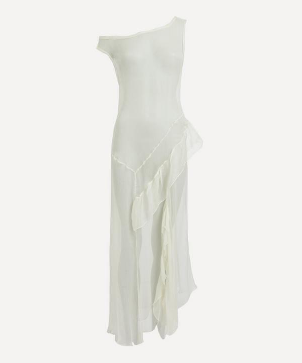 Paloma Wool - Fox Sheer Silk Asymmetric Ruffle Dress