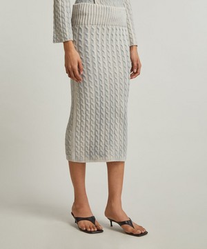 Paloma Wool - Droppo Braided Knit Tube Skirt image number 2