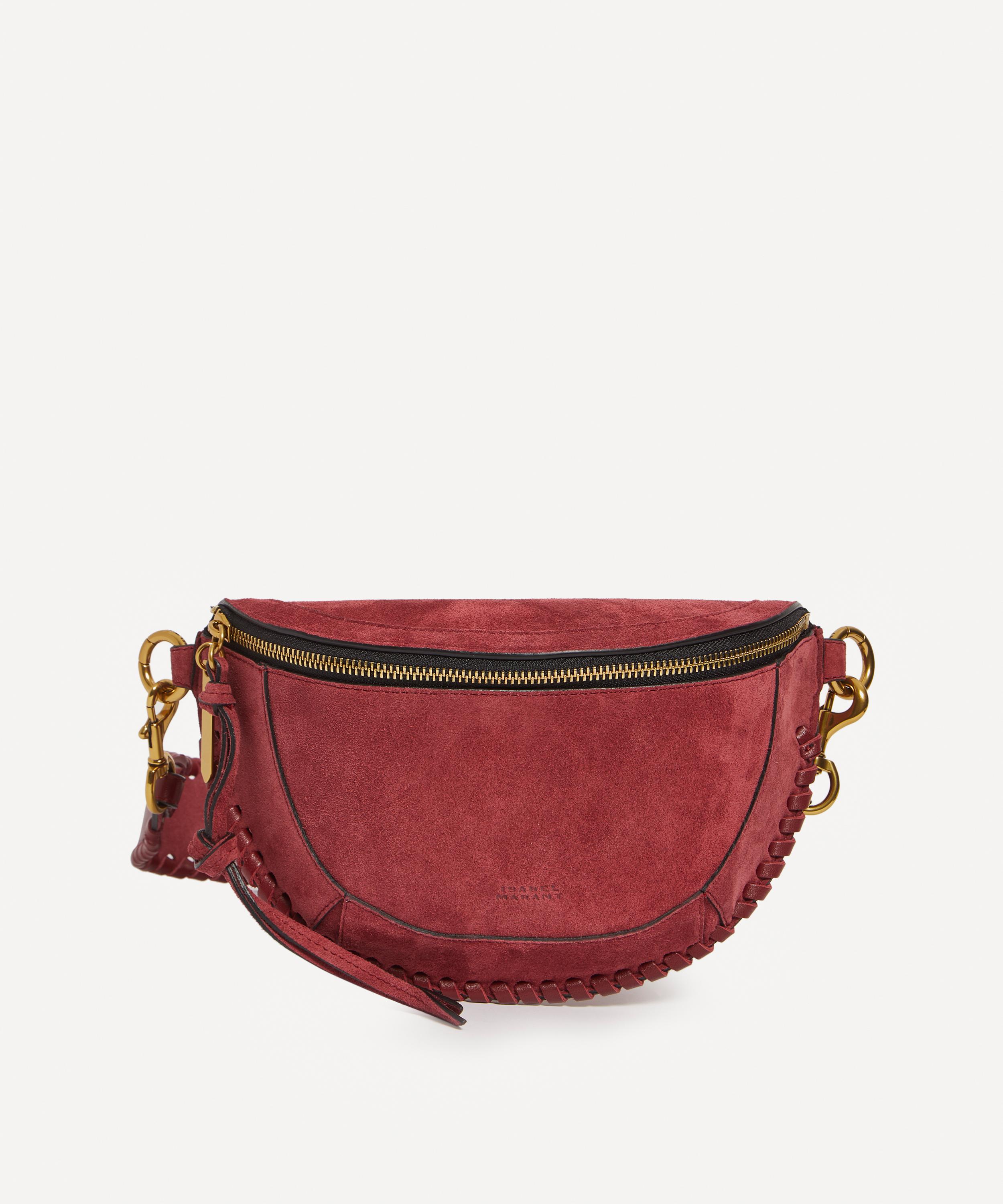 Isabel Marant Women's Skano Leather Belt Bag - Red - Belt Bags