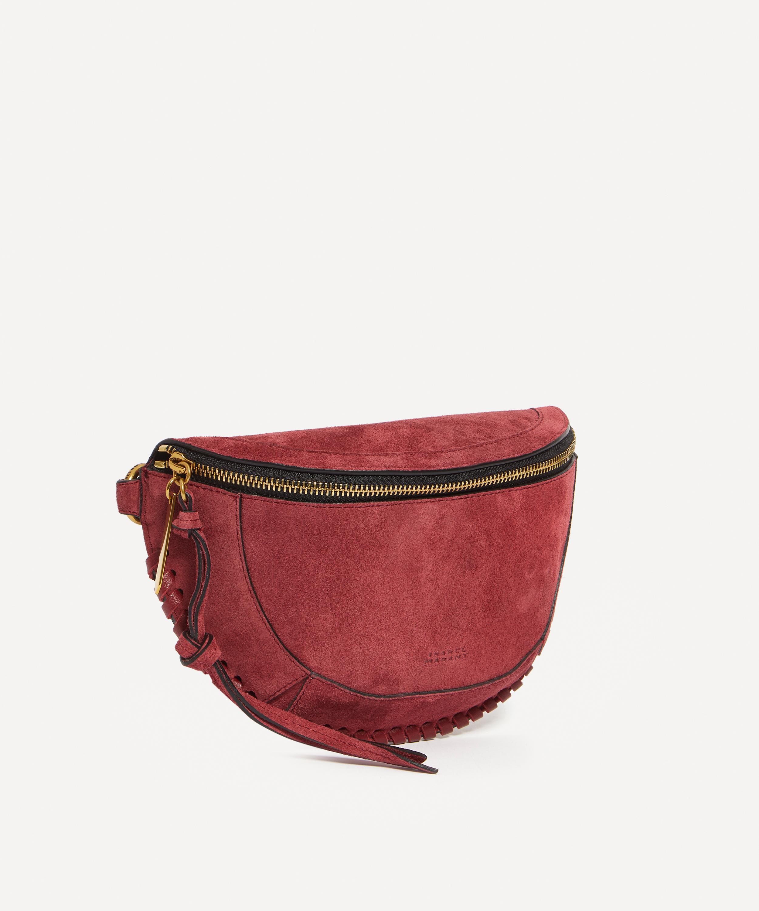 Isabel Marant Women's Skano Leather Belt Bag - Red - Belt Bags