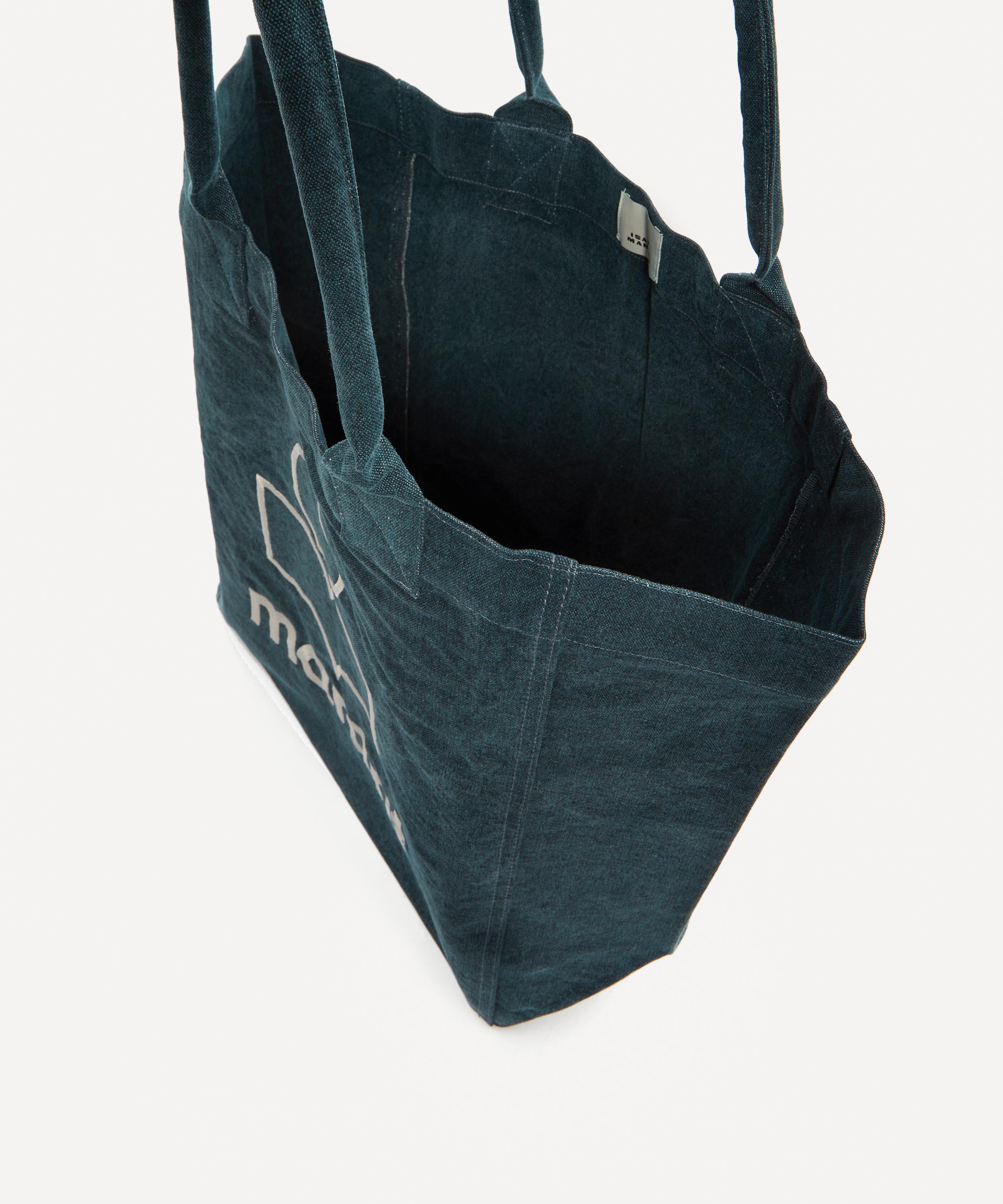 logo-embroidered corduroy tote bag, A.P.C.