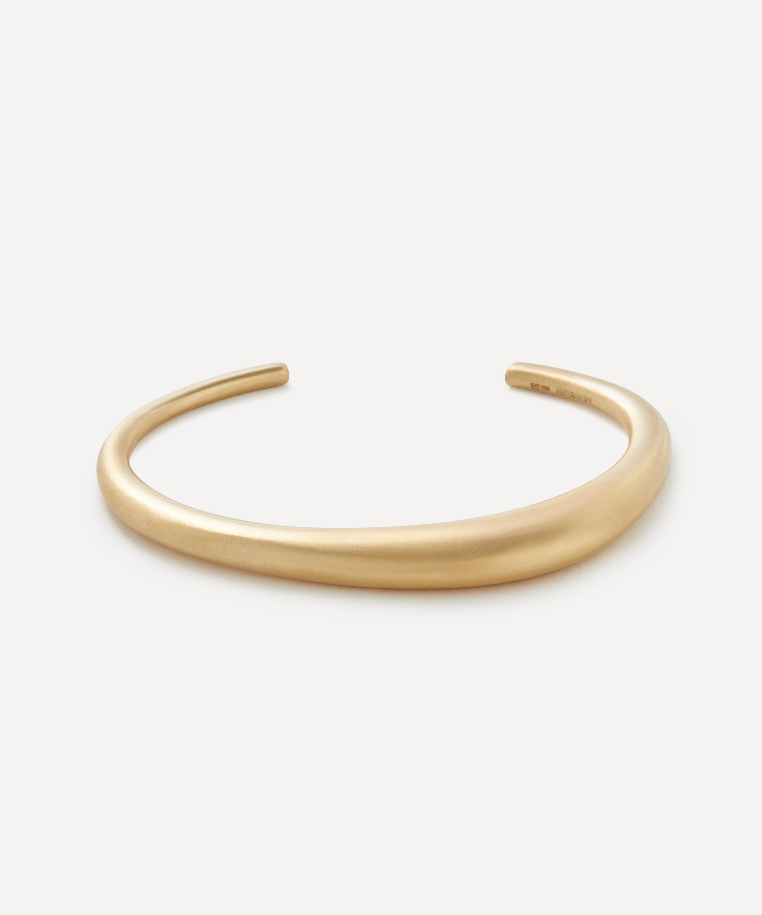 Nada Ghazal - 18ct Gold My Muse Urban Pure Thin Cuff Bracelet image number 