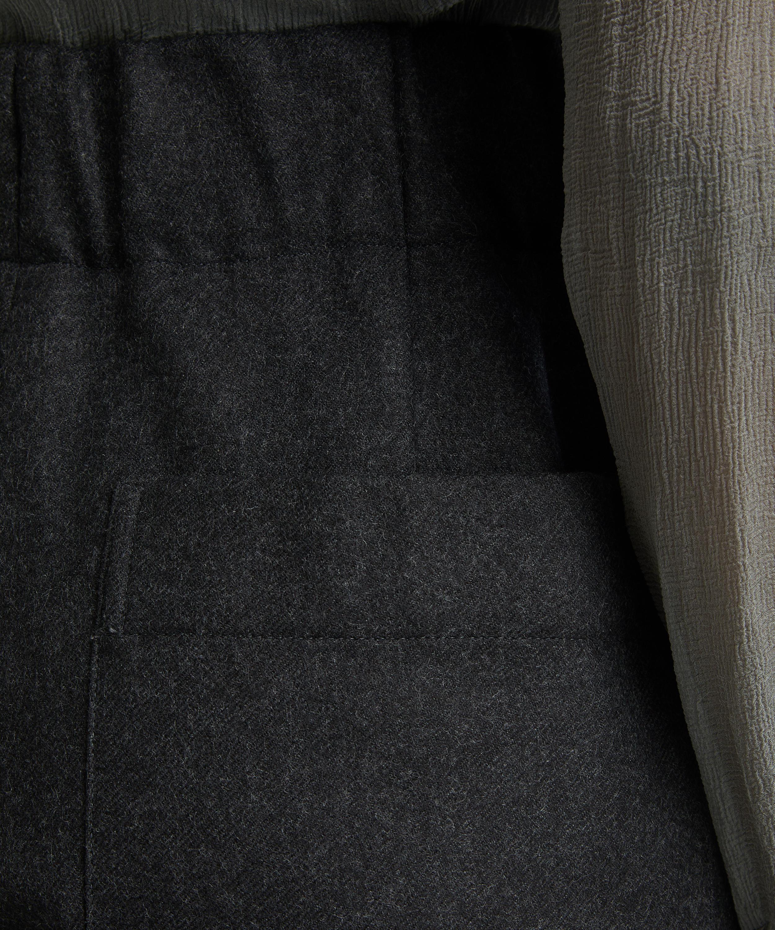 Dries Van Noten - Wide Leg Wool Trousers image number 4