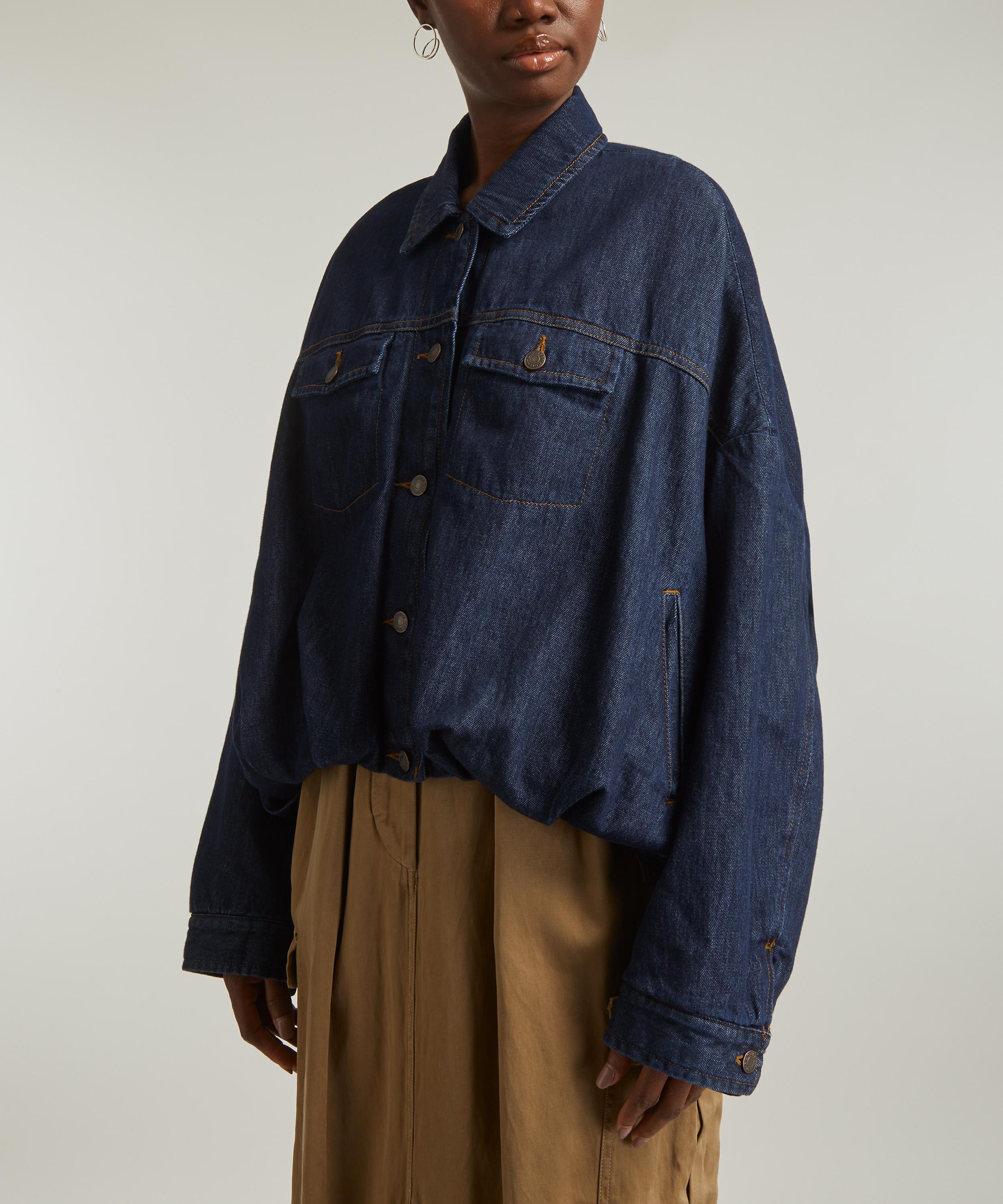 Dries Van Noten Gathered Denim Jacket | Liberty