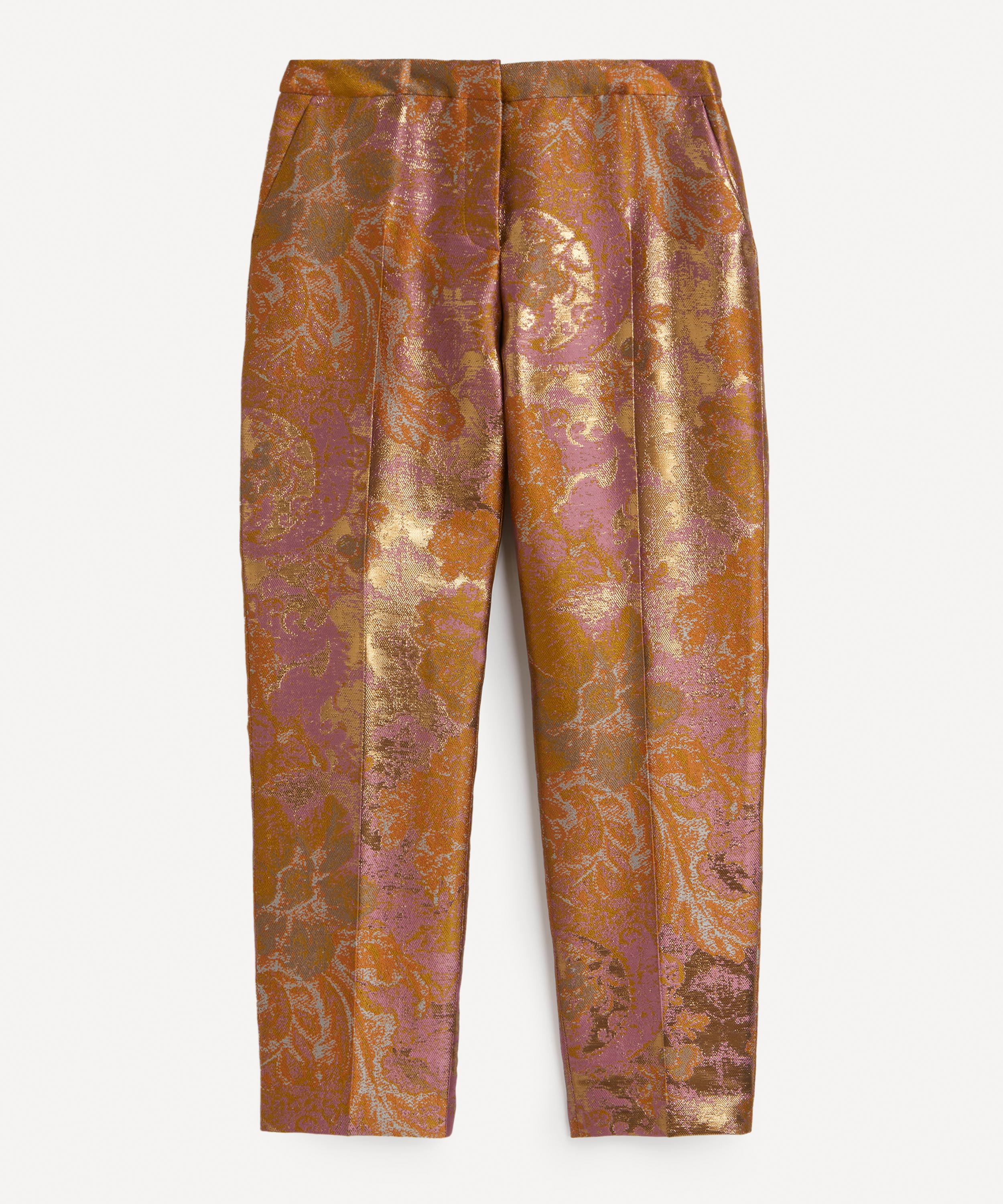 Flower Jacquard Trousers