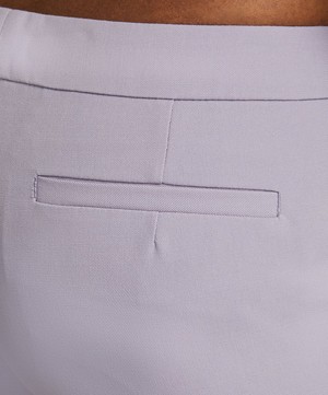 Dries Van Noten - Lilac Wool Slim-Leg Trouser image number 4