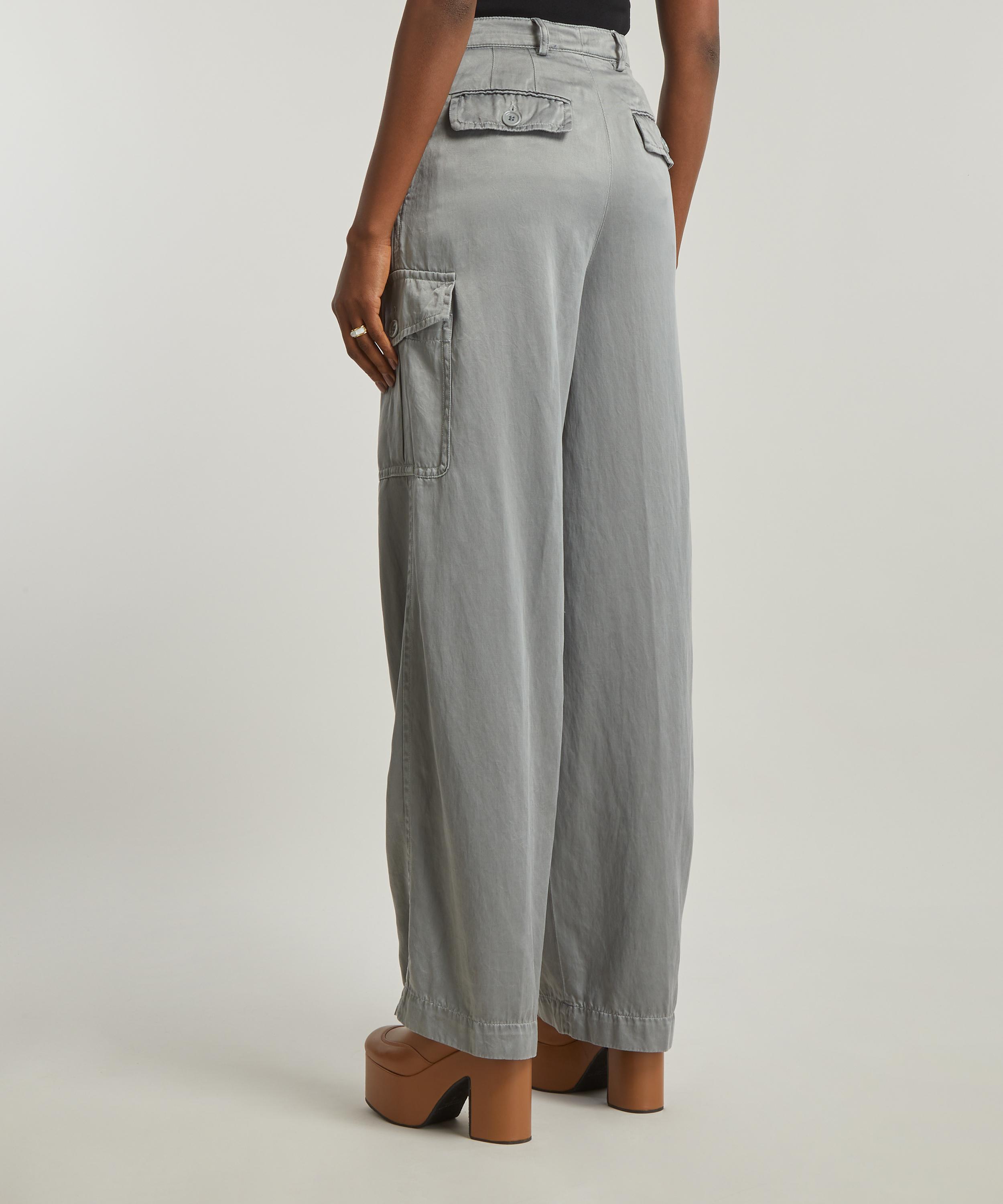 Dries Van Noten Grey Cargo Trousers | Liberty