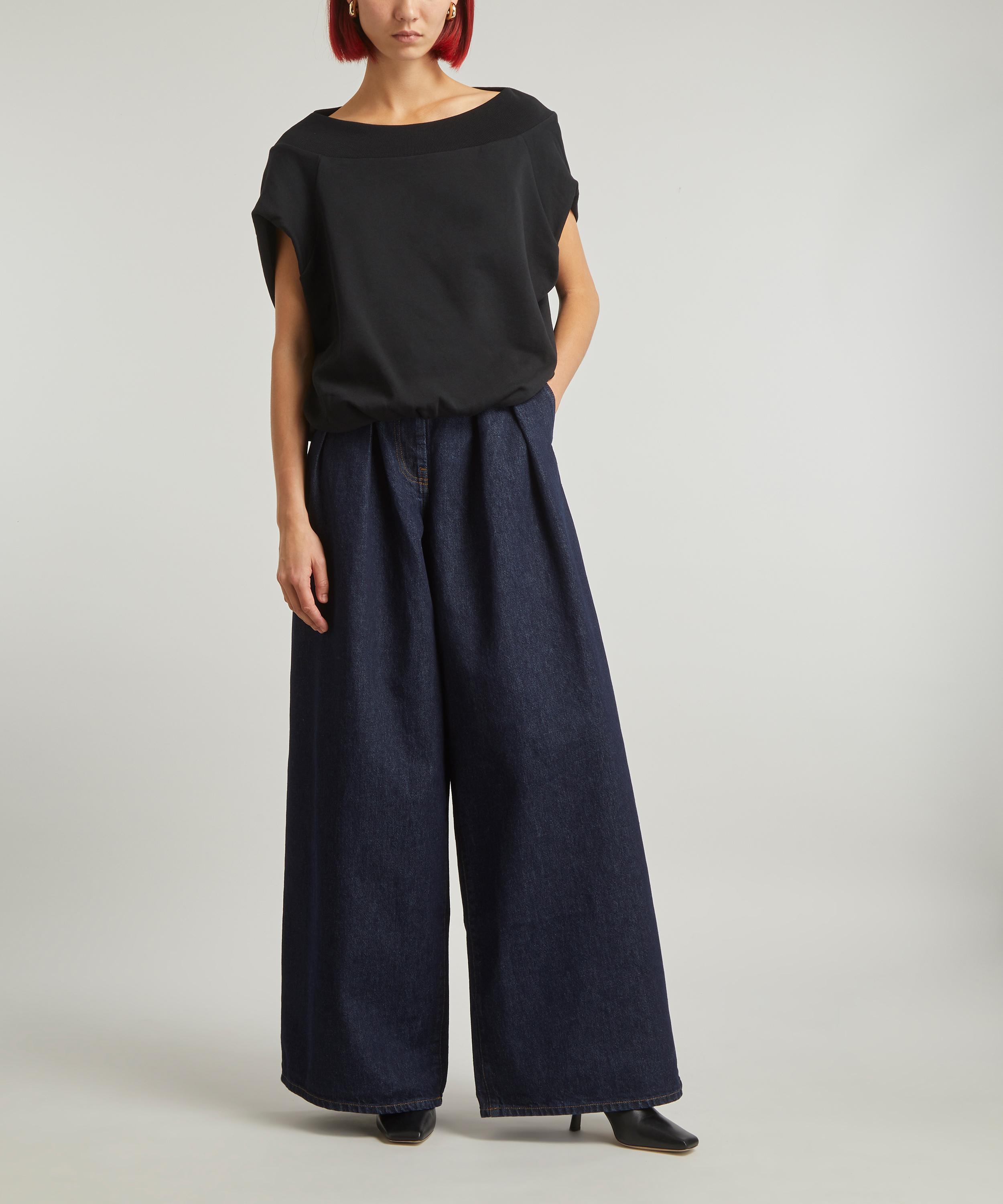 Dries Van Noten Cotton-Fleece Wide-Leg Trousers