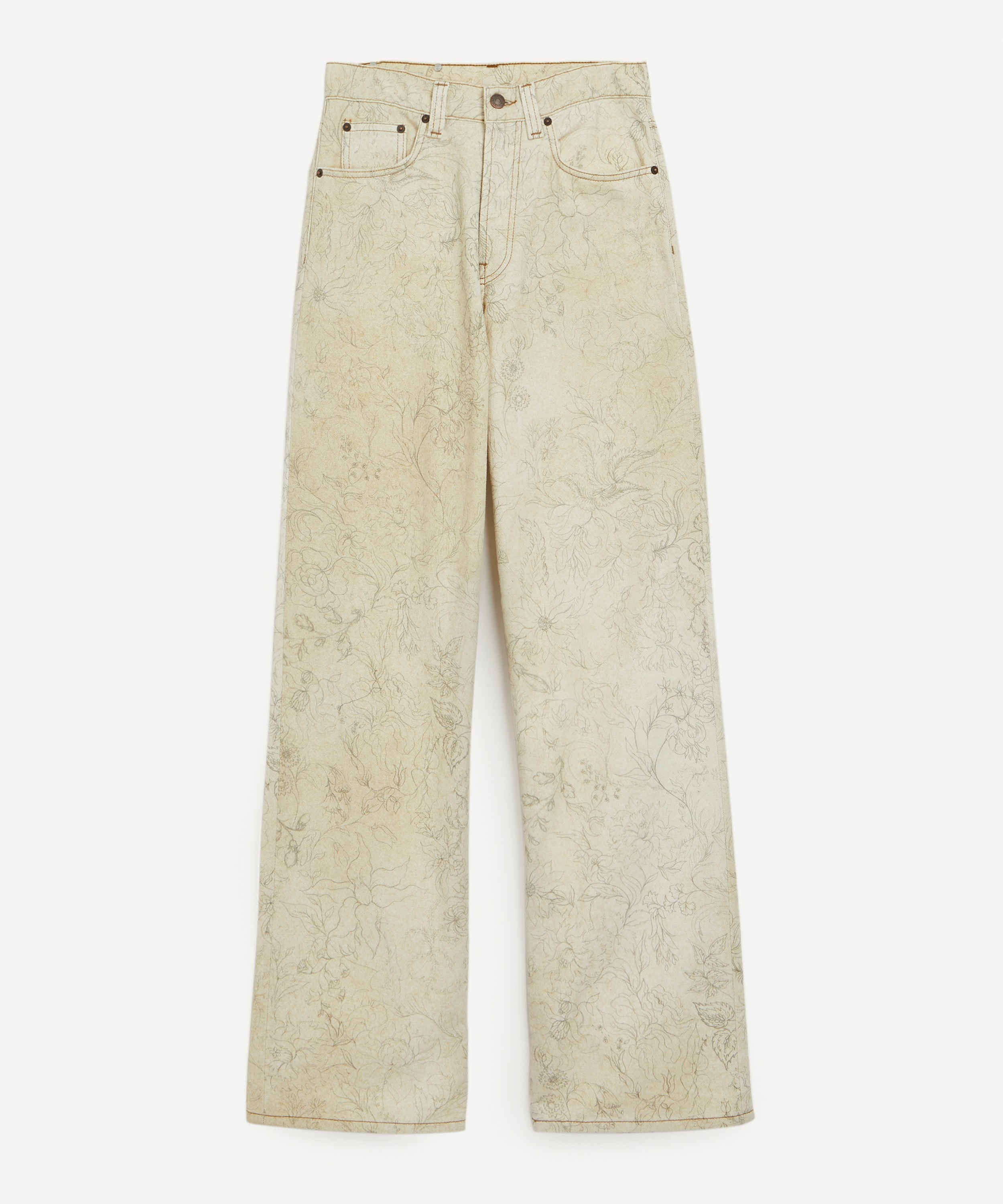 Dries Van Noten Pencil Floral Printed Jeans | Liberty