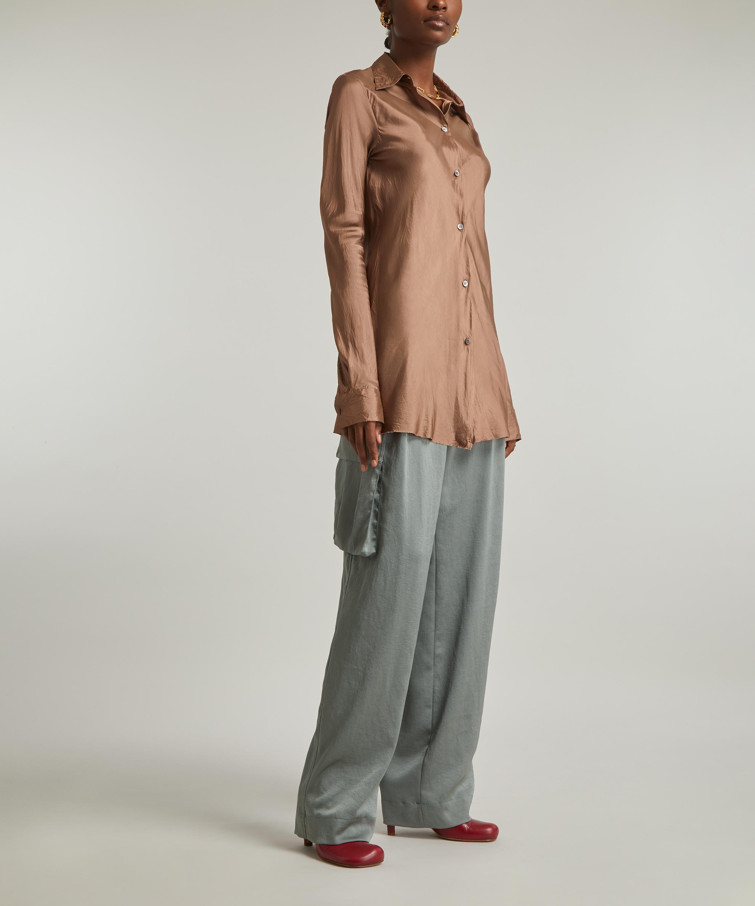 Dries Van Noten - Viscose Satin Shirt image number 1