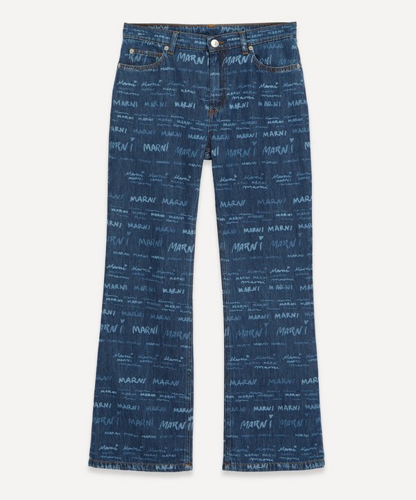 Marni - Blue Denim Mega Marni Motif Jeans