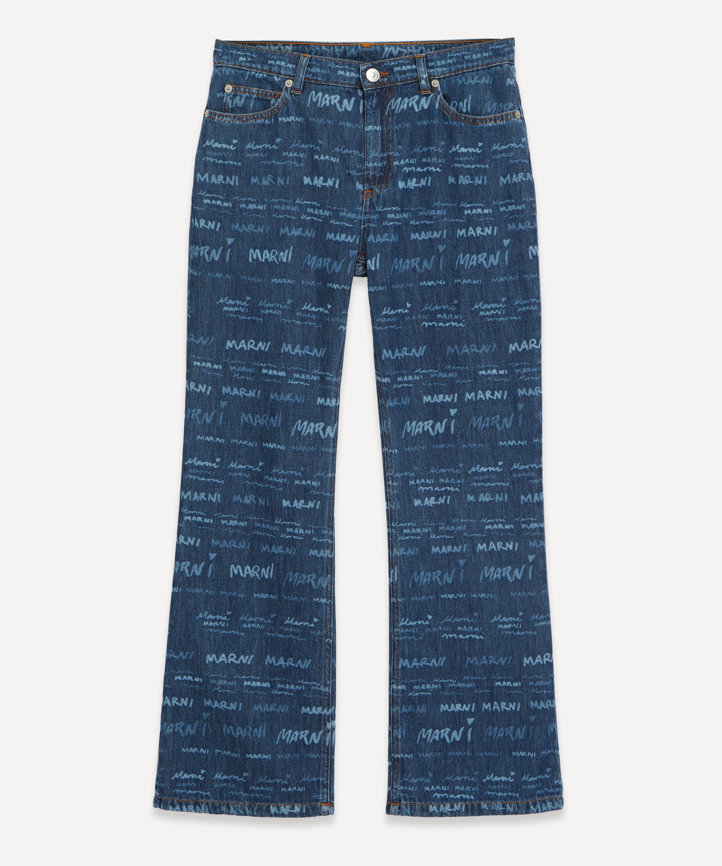 Deck pants denim jeans with glitters buttons in the bottom of the