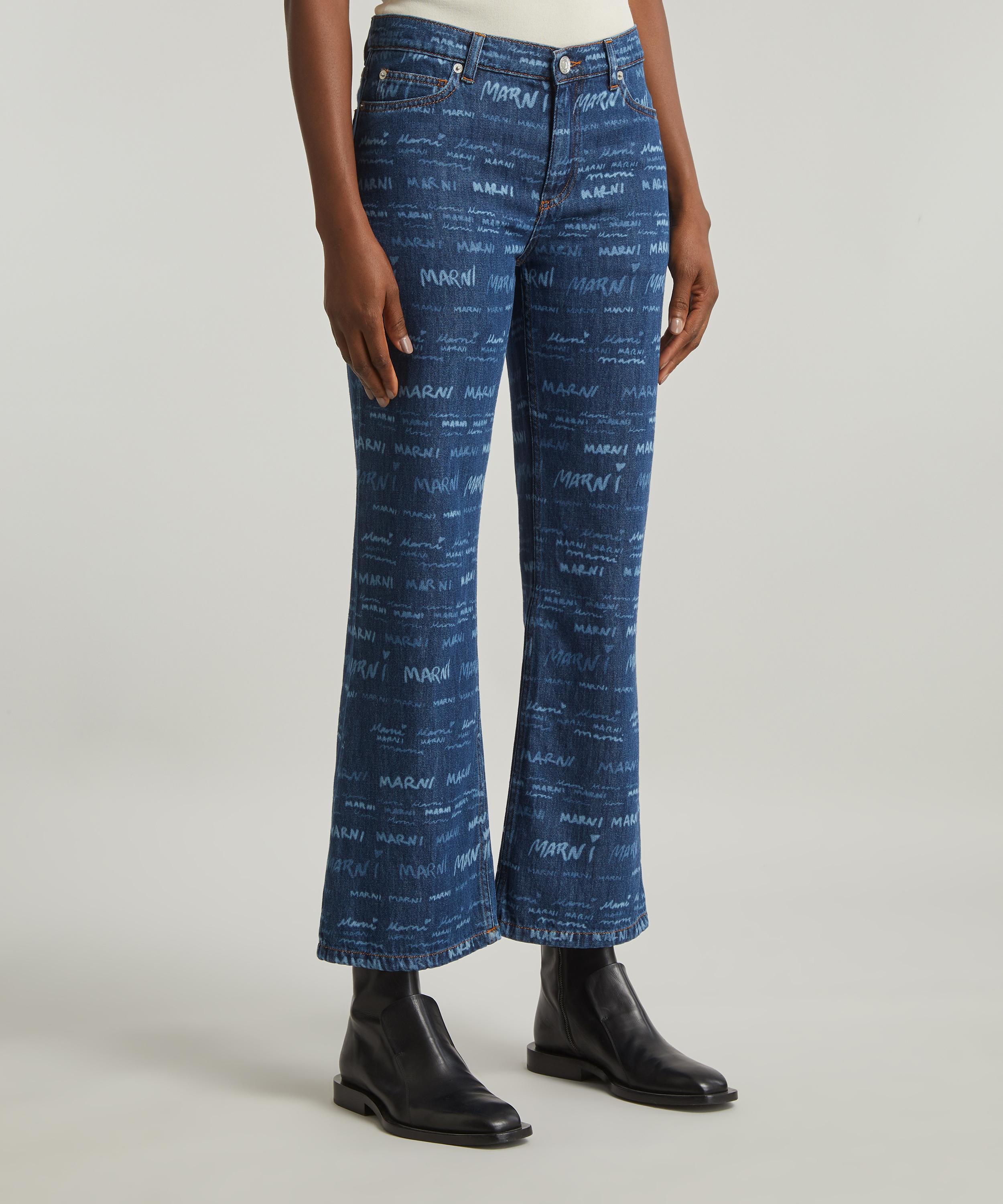 Marni - Blue Denim Mega Marni Motif Jeans image number 2