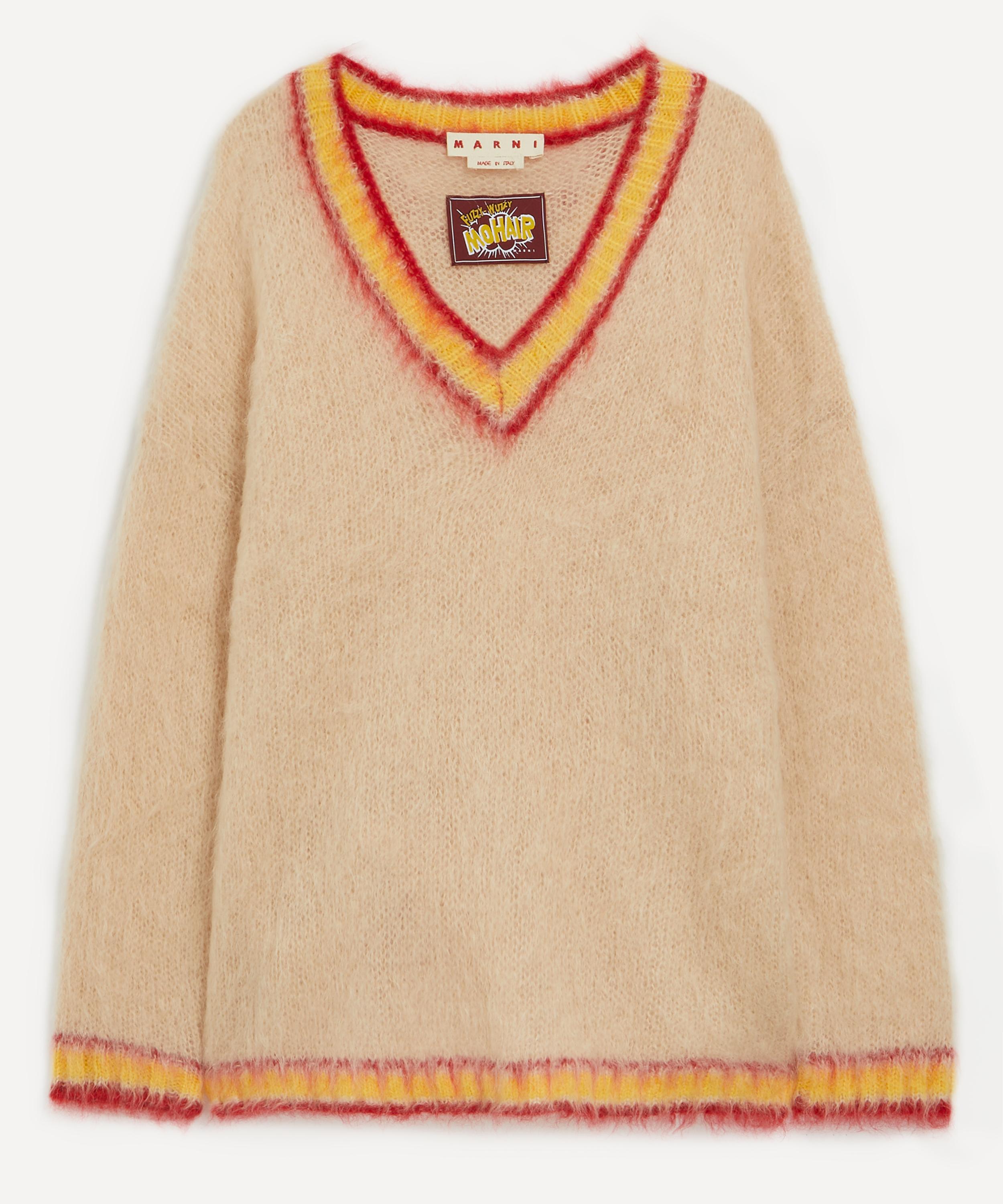 Marni - Brushed Mohair V-Neck Jumper