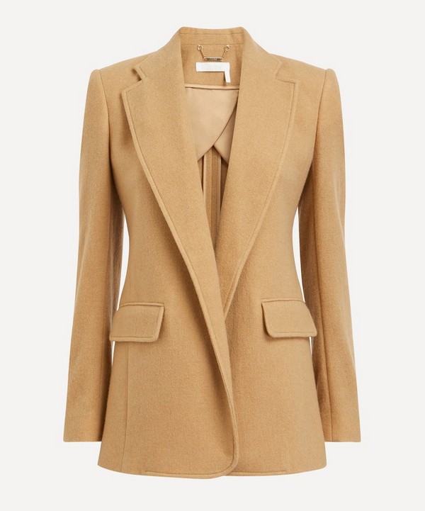 Chloé - Cashmere-Blend Buttonless Tailored Jacket image number null