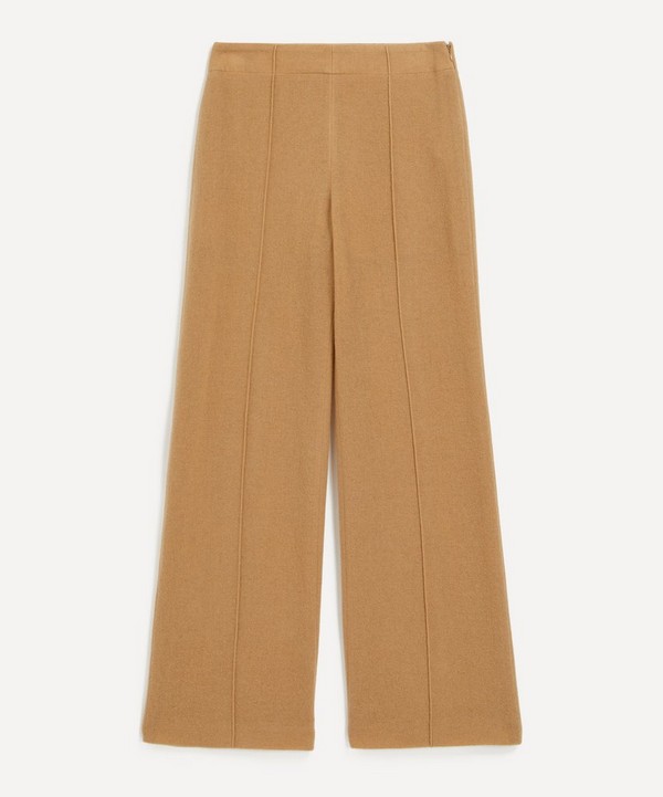 Chloé - Cashmere-Blend Wide Leg Trousers image number null