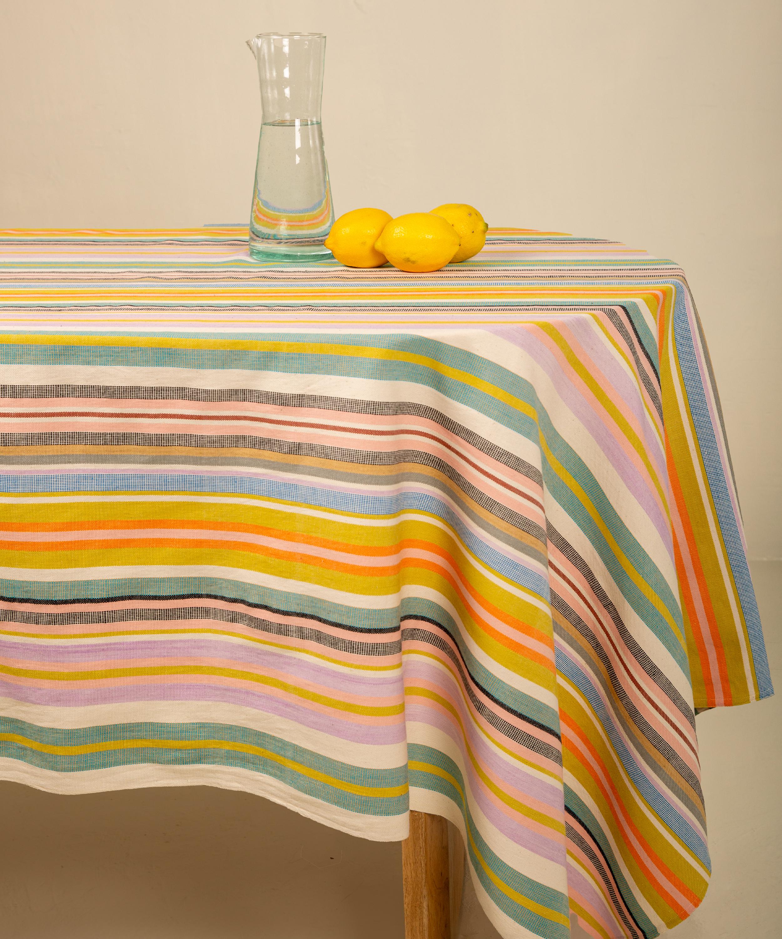 Southern Living Citrus and Stripes Large Kitchen Towels 2) NWT