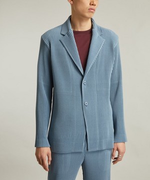 HOMME PLISSÉ ISSEY MIYAKE - KERSEY PLEATS Tailored Jacket image number 2