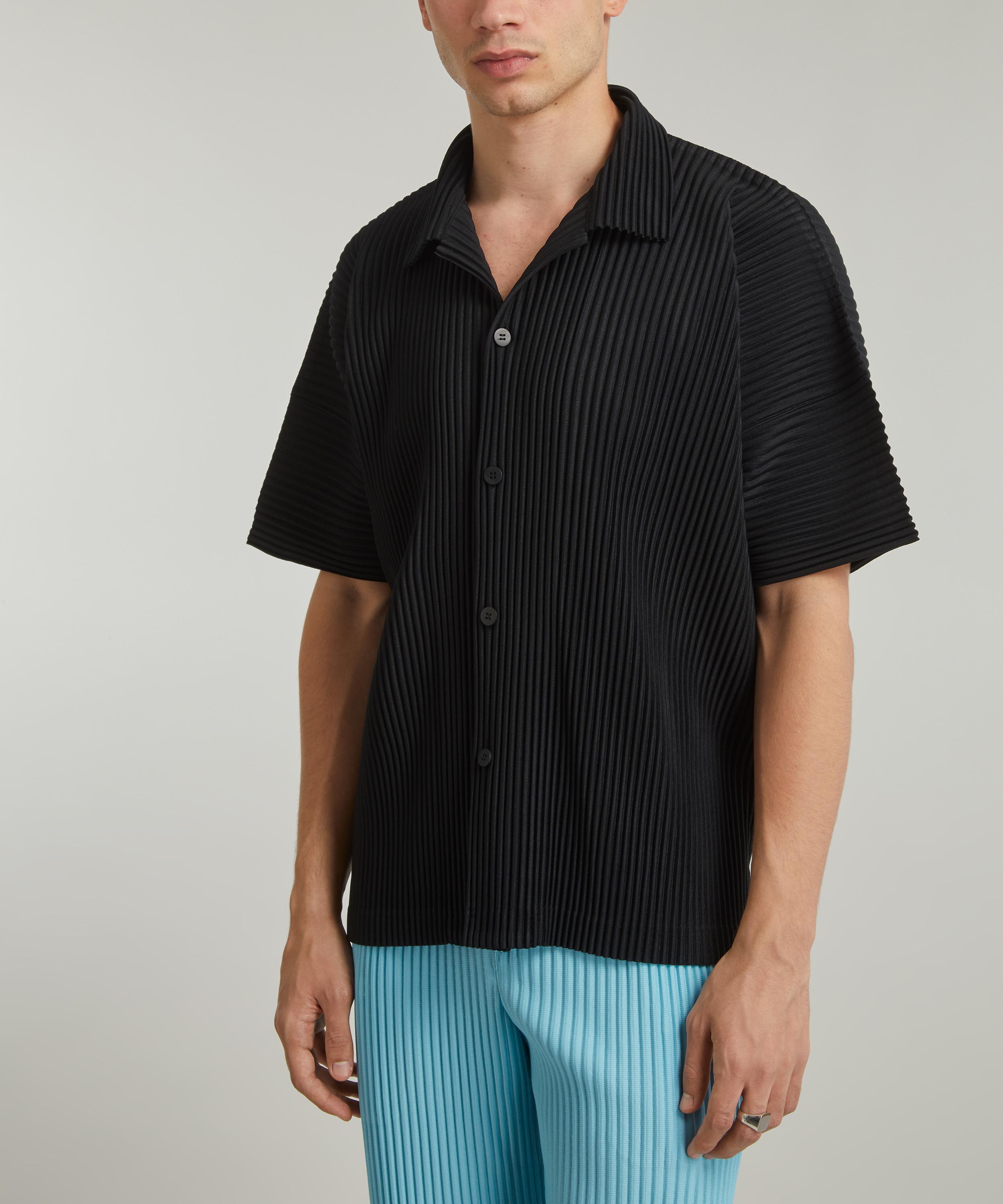 HOMME PLISSÉ ISSEY MIYAKE Button-Up Pleated Shirt