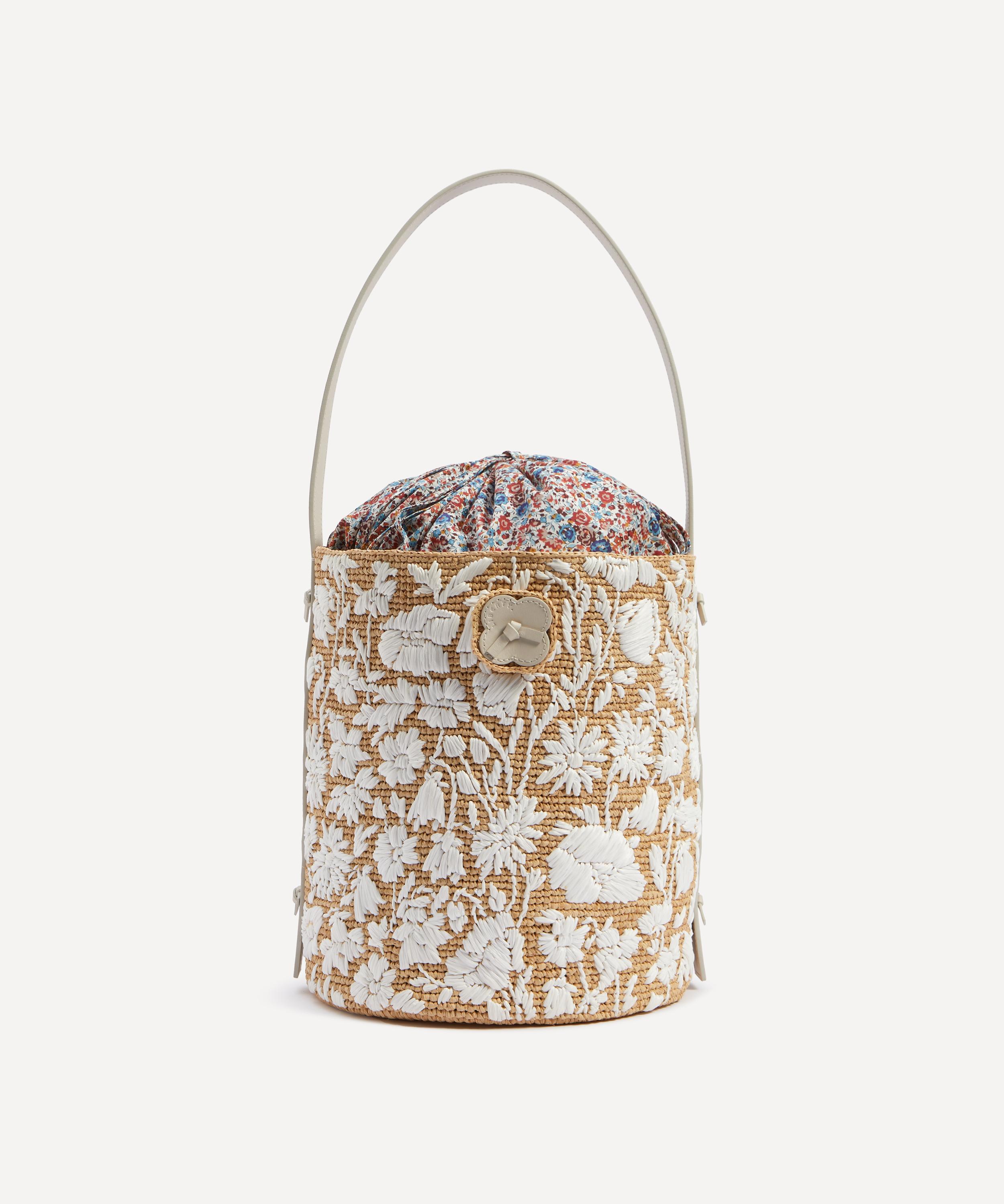 Embroidered hot sale bucket bag