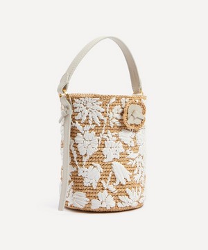 Liberty - Raffia Mini Antana Embroidered Bucket Bag image number 2