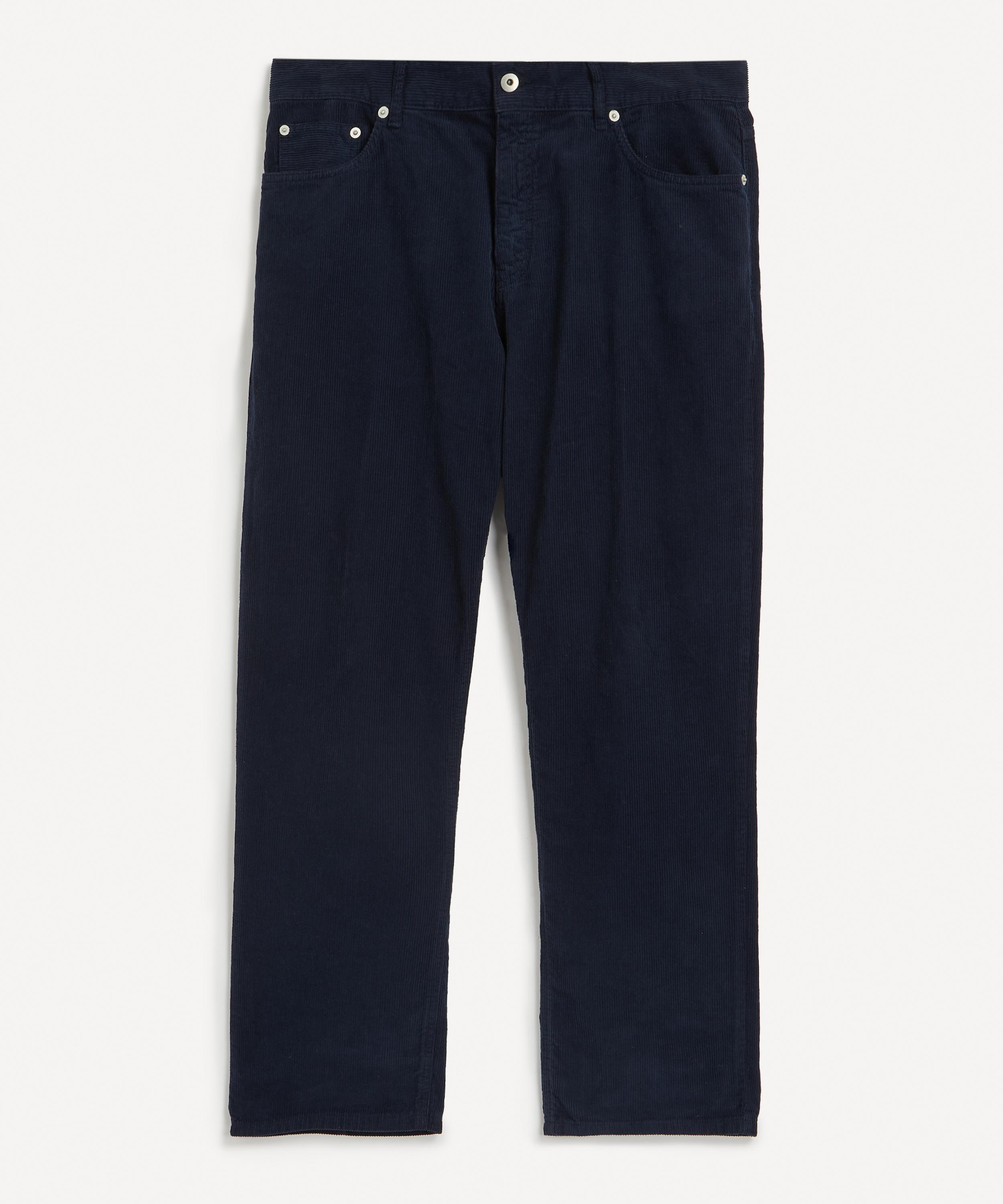 Folk - Five-Pocket Dark Navy Cord Trousers image number 0