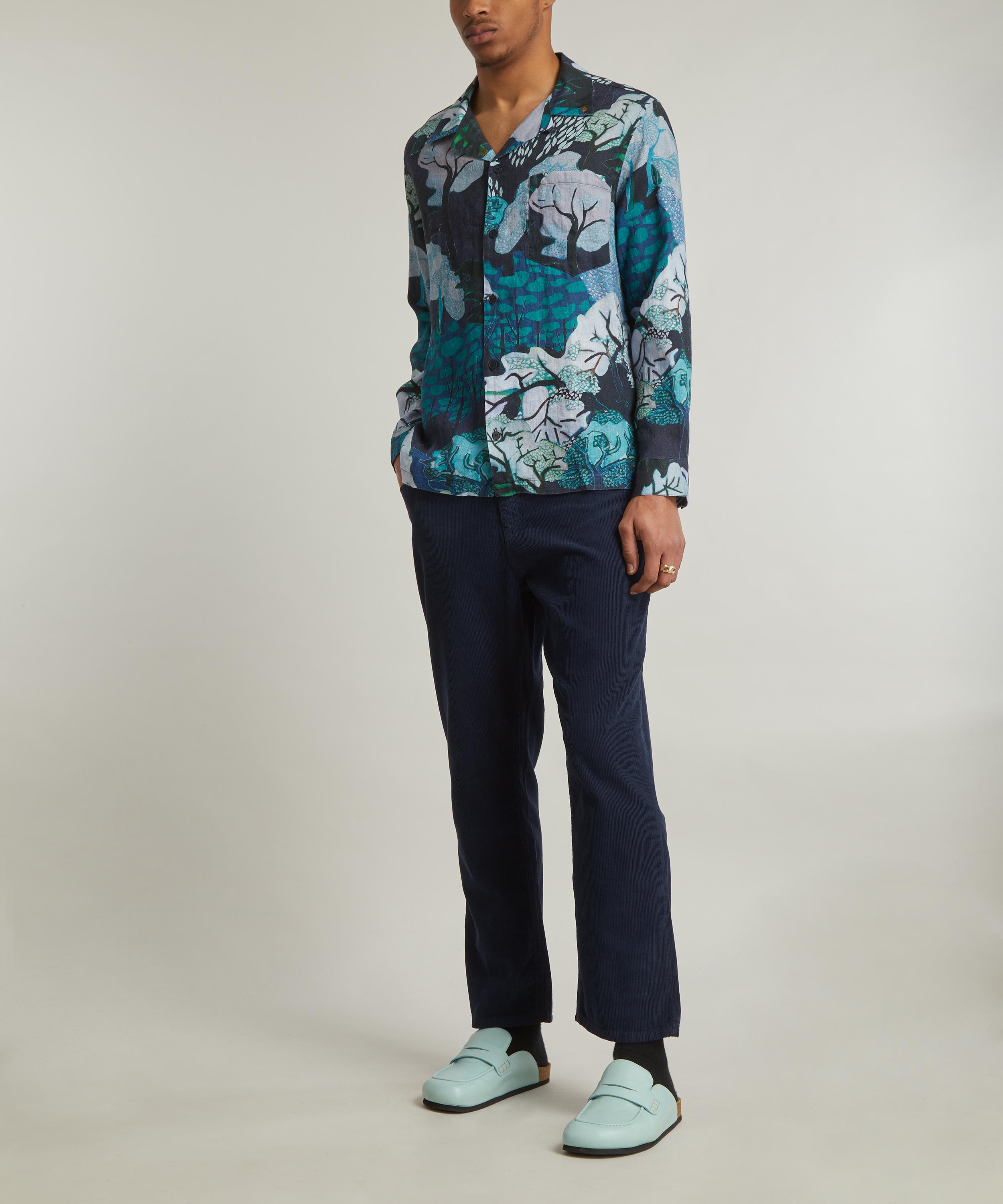 Folk - Five-Pocket Dark Navy Cord Trousers image number 1
