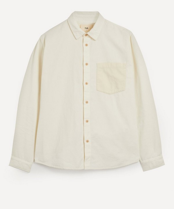 Folk - Two-Tone Baby Cord Overshirt image number null