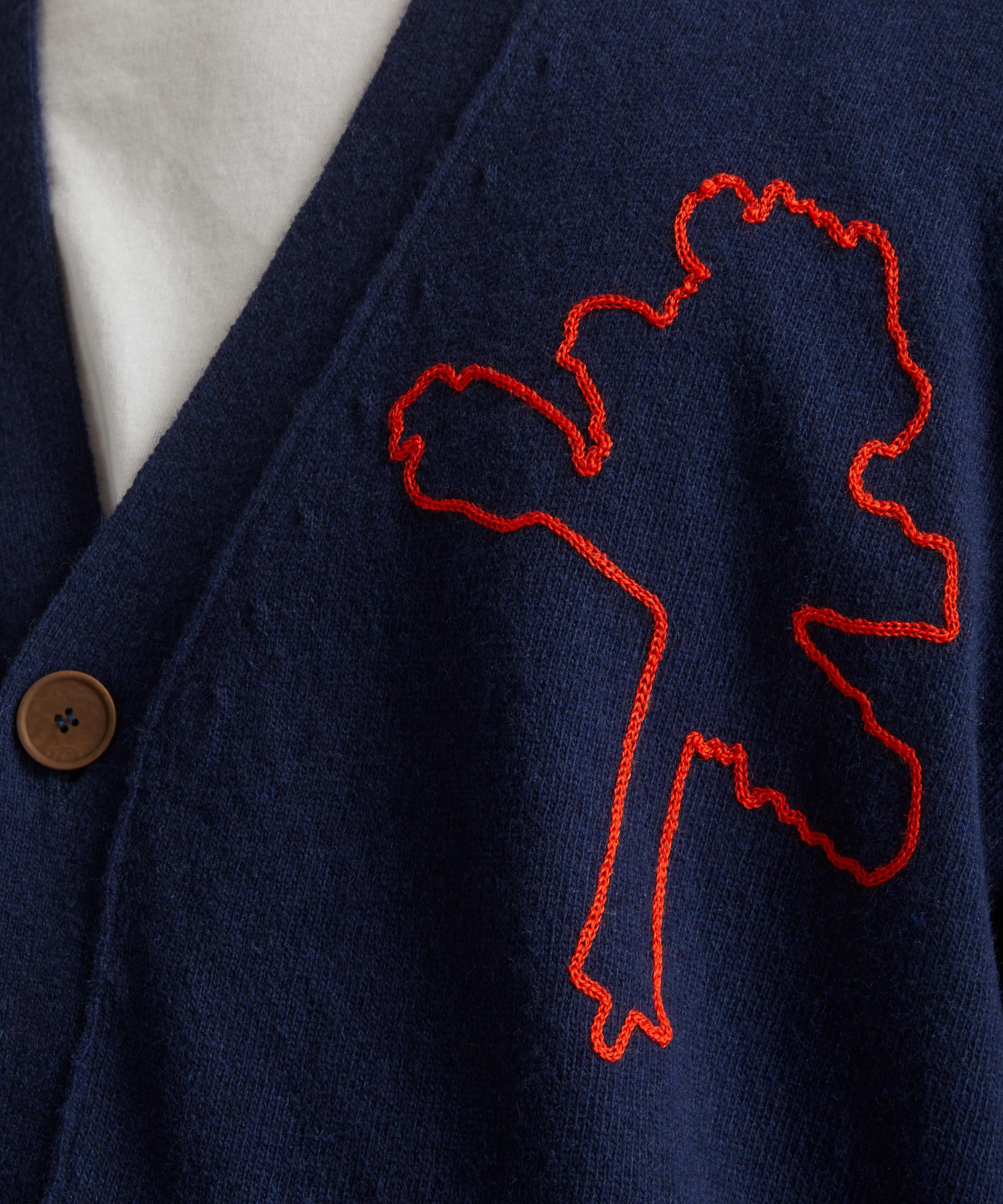 Folk - Tree Intarsia TH Boxy Cardigan image number 4