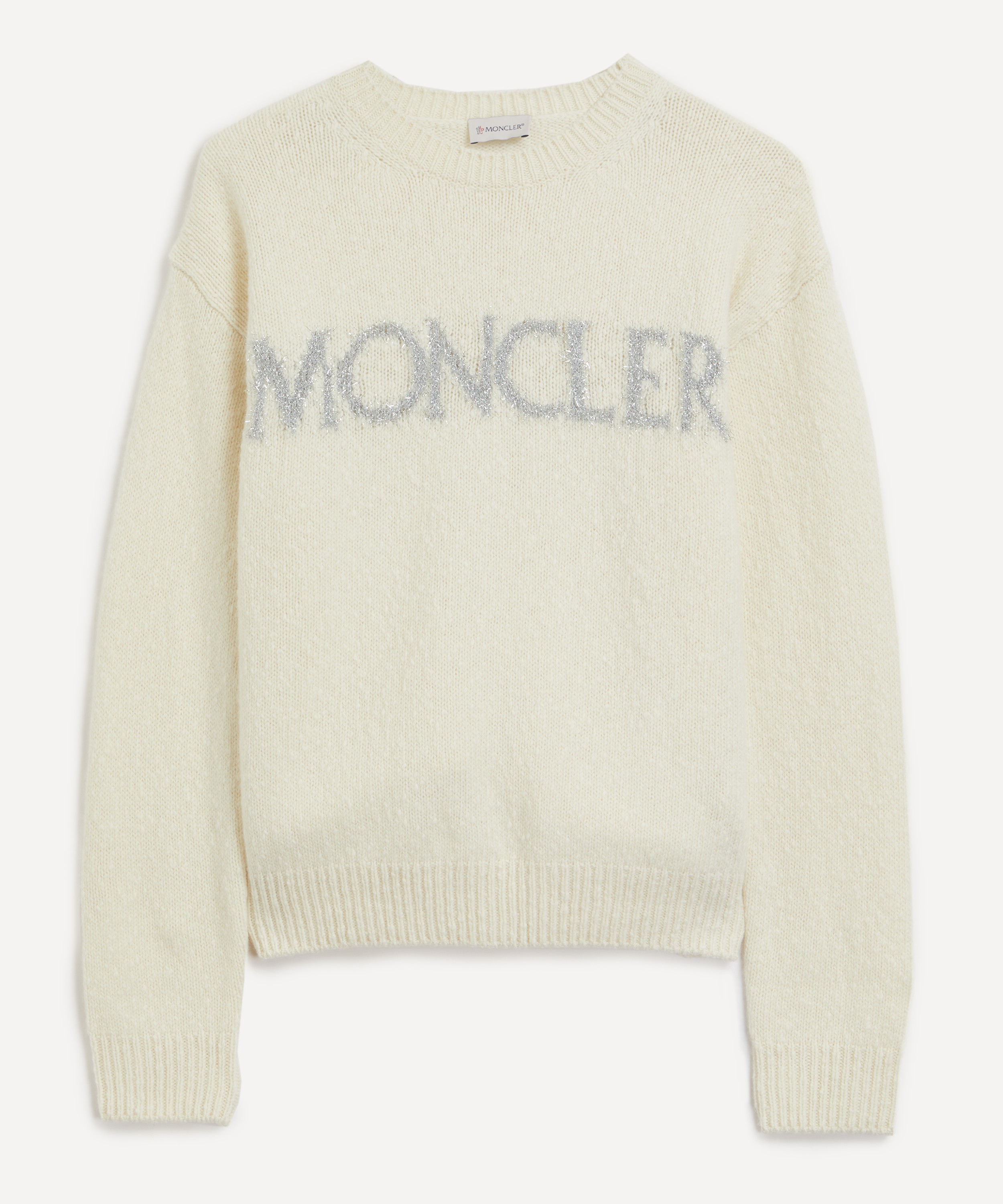 Moncler - Metallic Logo Wool Jumper image number 0