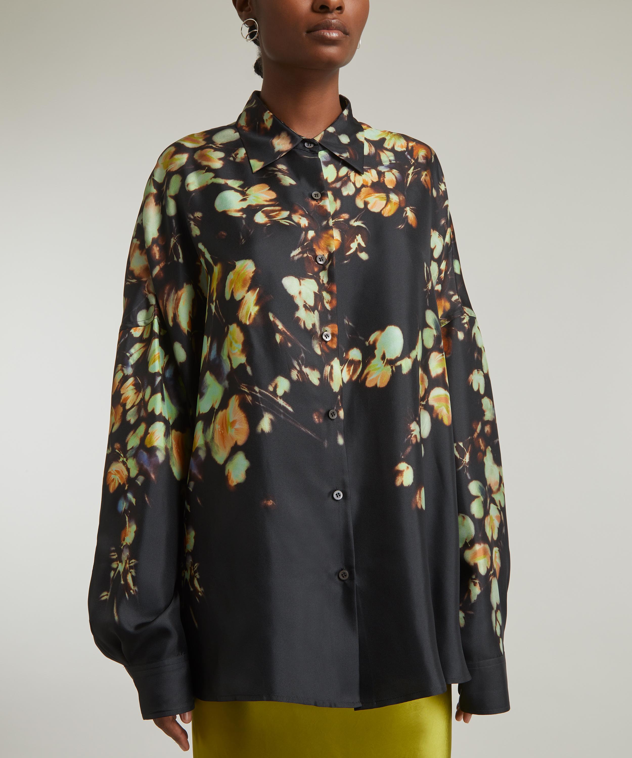 Dries Van Noten - Casia Silk Cocoon Shirt image number 2