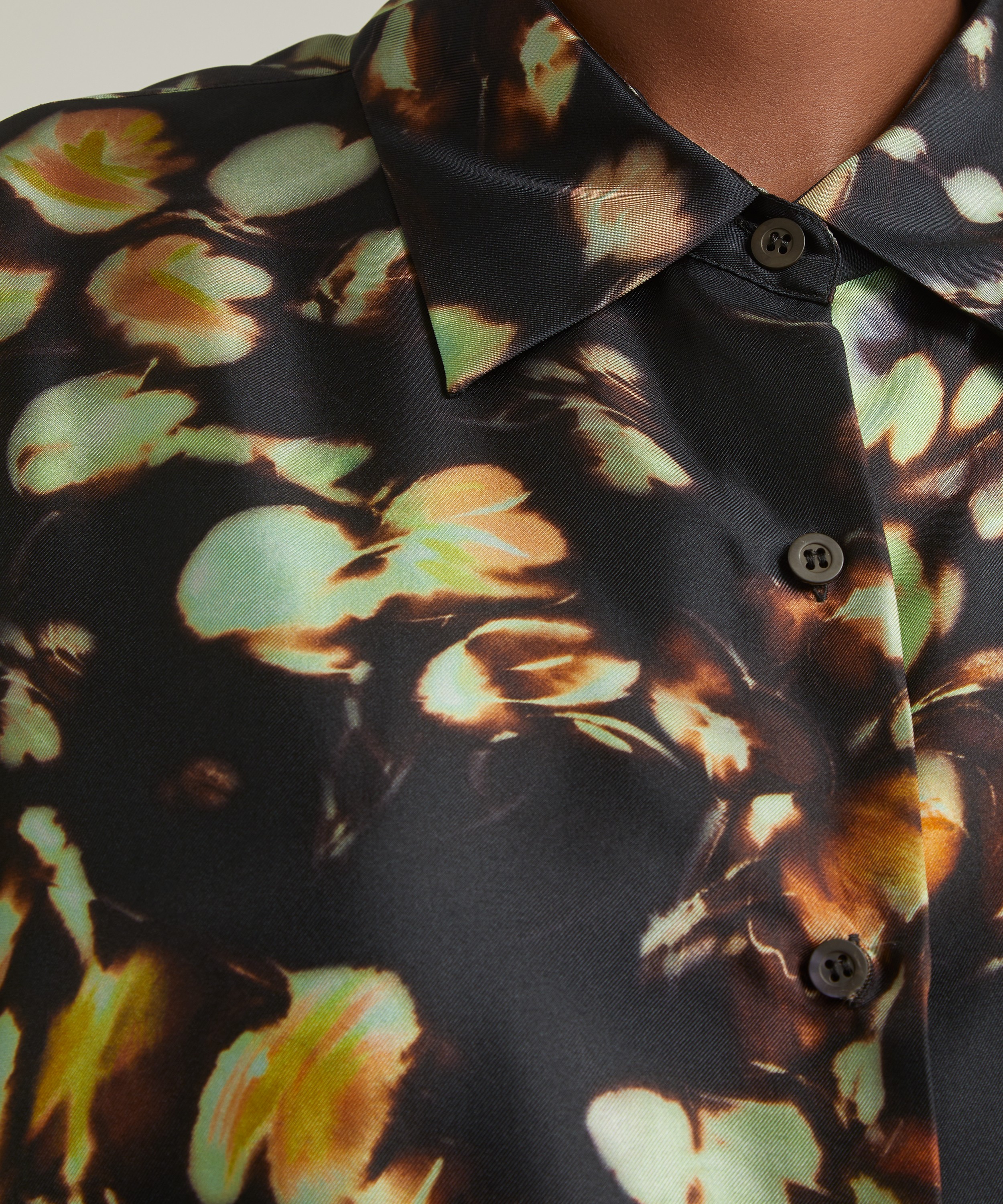 Dries Van Noten Casia Silk Cocoon Shirt | Liberty