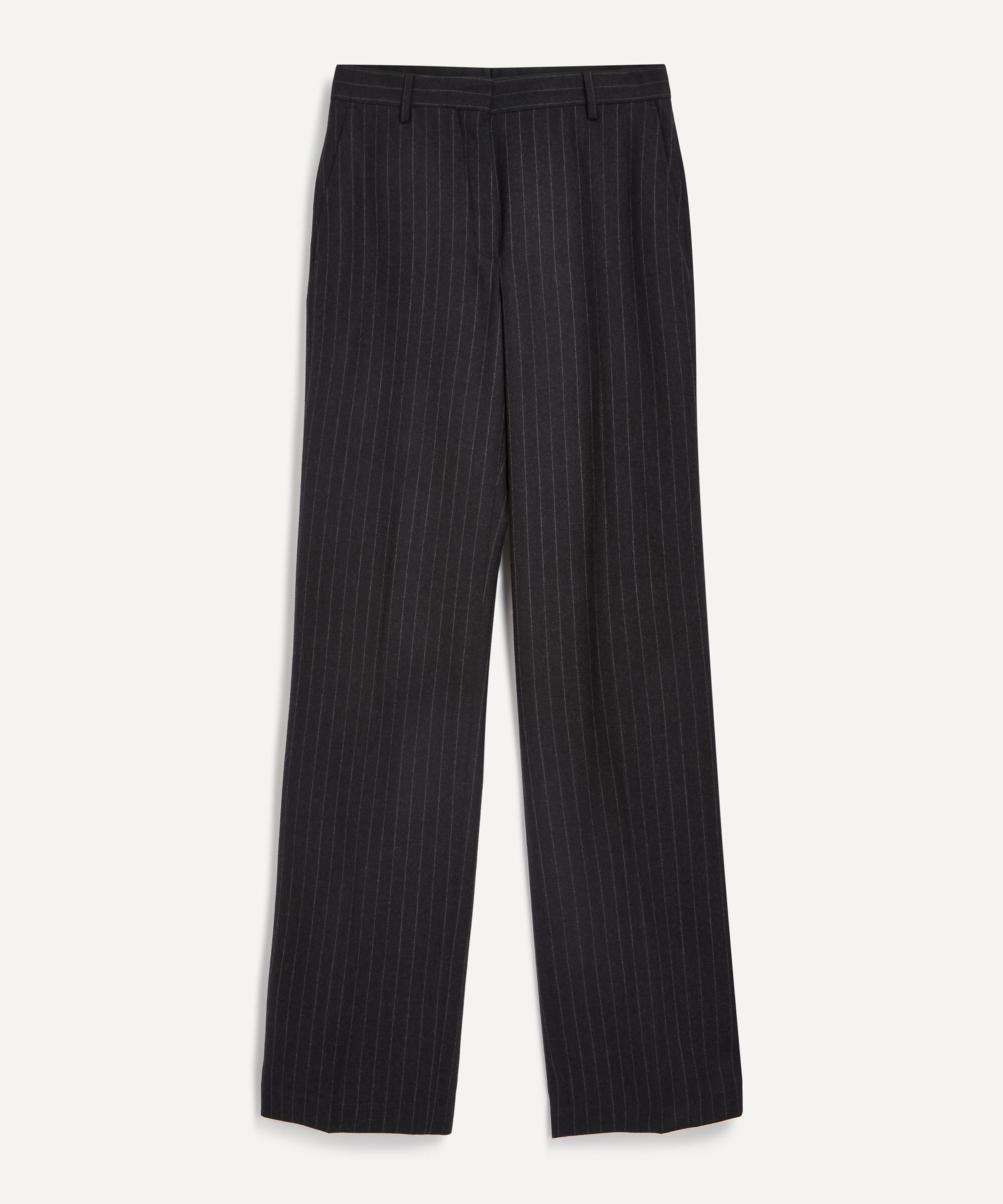Dries Van Noten - Pinstripe Wool Trousers image number 0